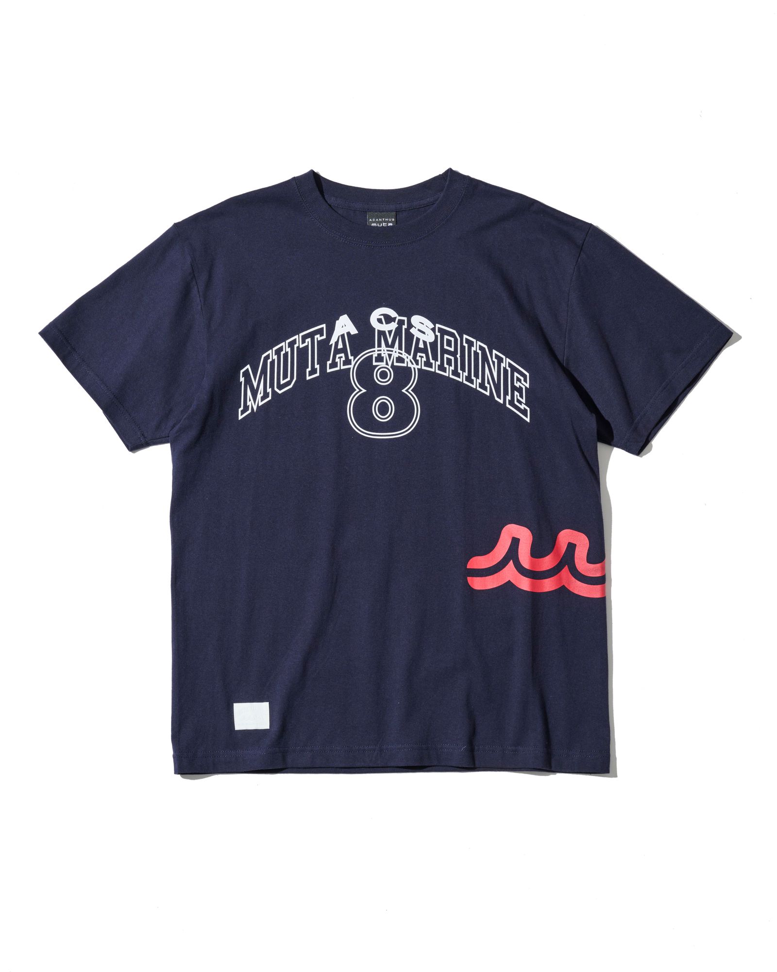 ☆先行予約☆muta MARINE × ACANTHUS  / マルチプリントTシャツ /  Multi Print Tee / NAVY【MA2715】