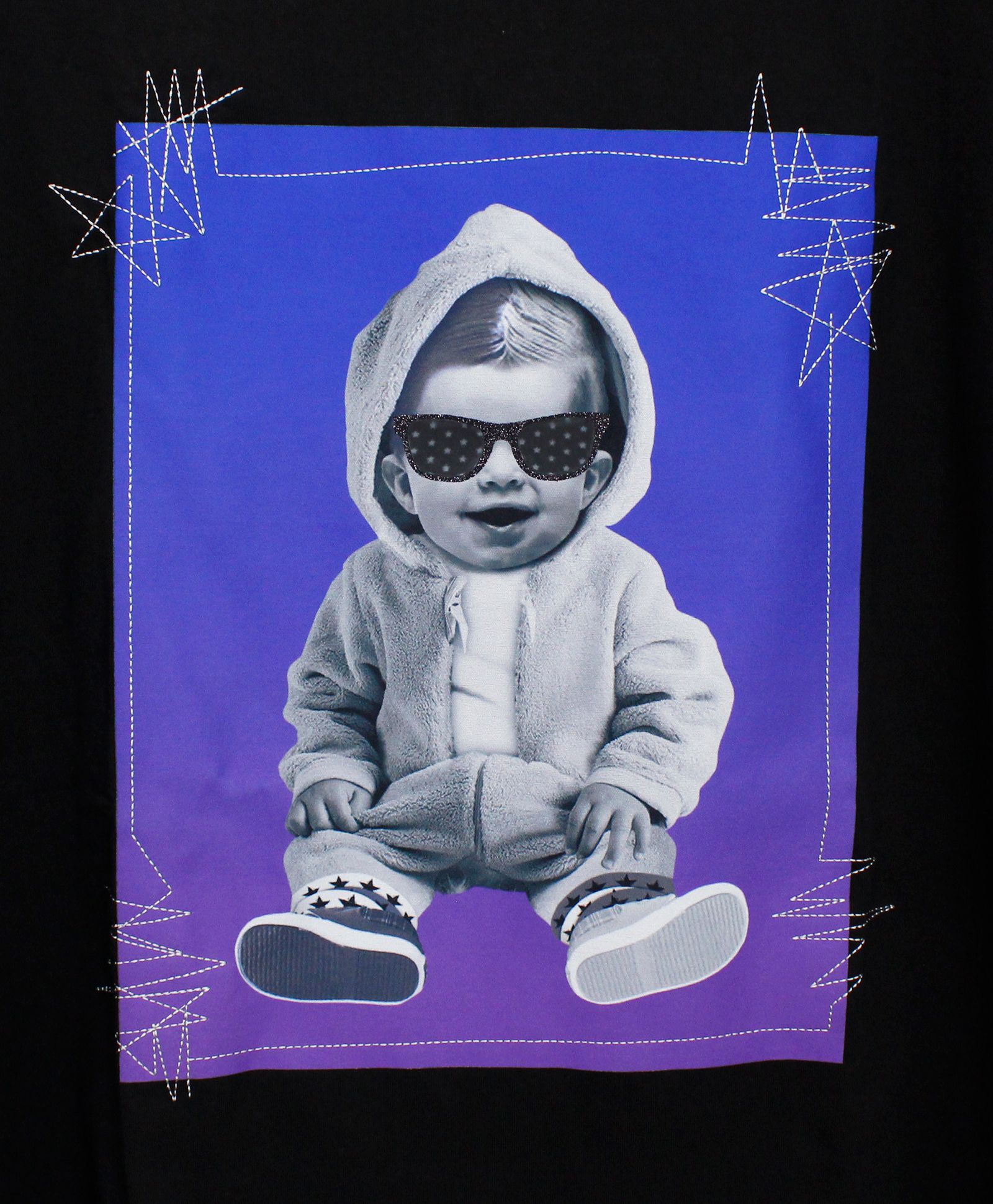 プリントTシャツ 3D HOODIE T-SHIRT / BLACK  [SLTN120]