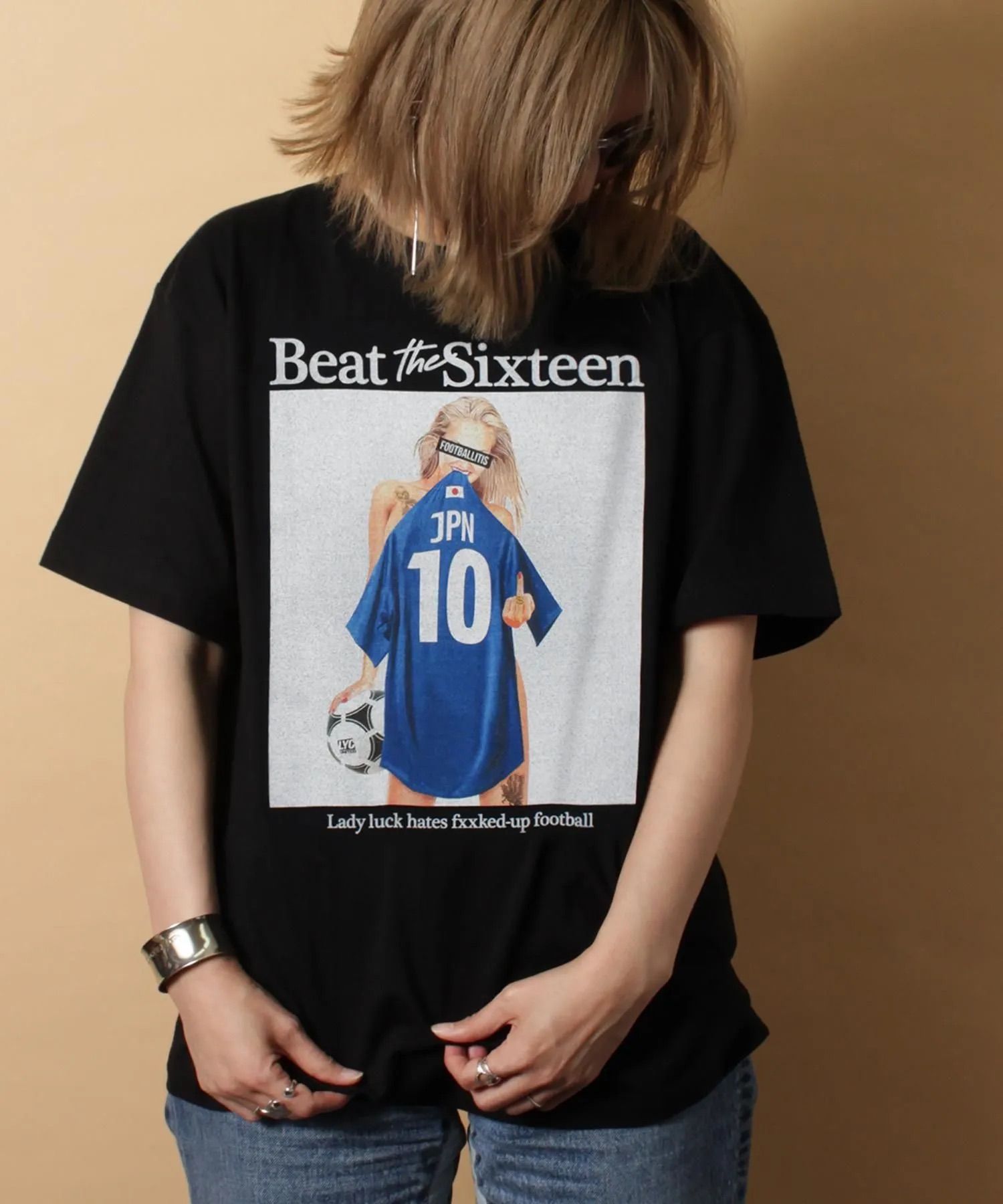 【FOOTBALLITIS】[No.10] Tシャツ / BLACK [261327NT]