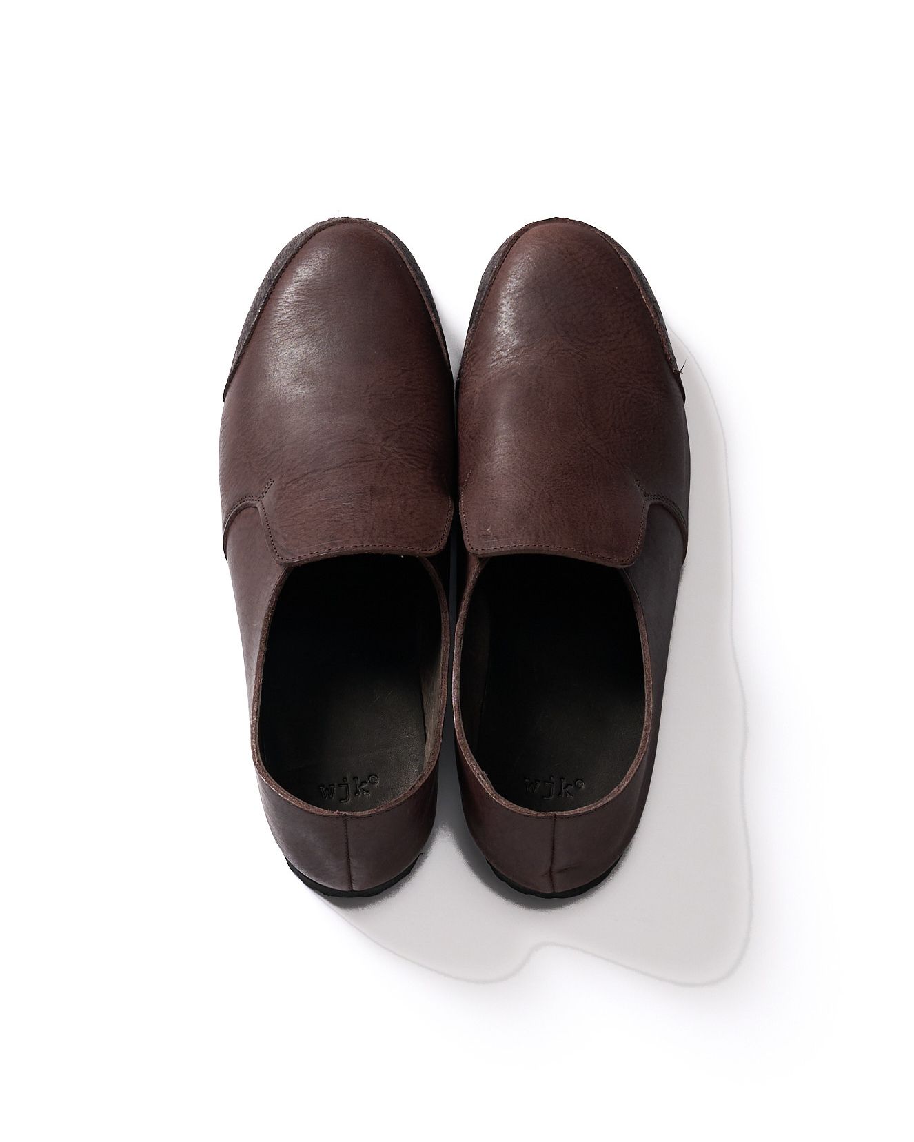 ☆先行予約☆ wjk  / コンビネーションスリッポンシューズ / combination slip-on shoes / brown 【8994 bt51k】