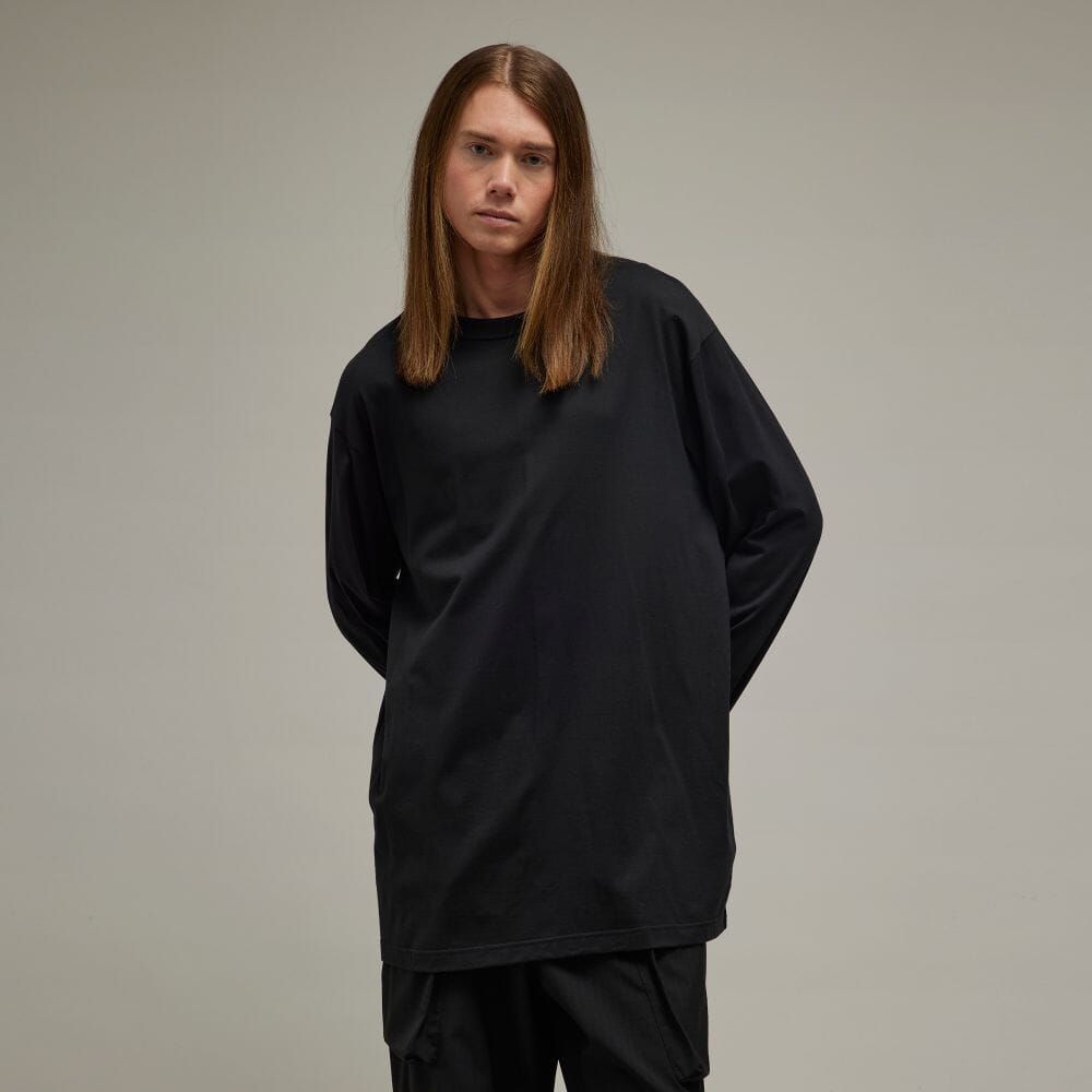 Y-3 - グラフィックTシャツ / Y-3 GRAPHIC LONG SLEEVE TEE / BLACK