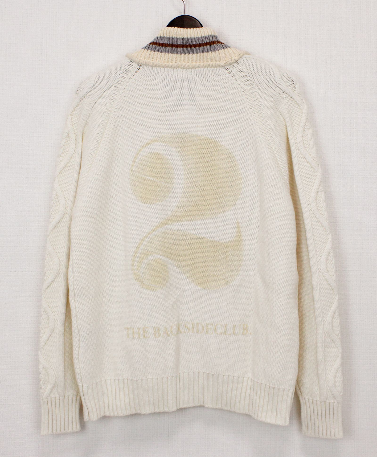 ニットカーディガン / NUMBER KNITWEAR / WHITE 【KCX 702】