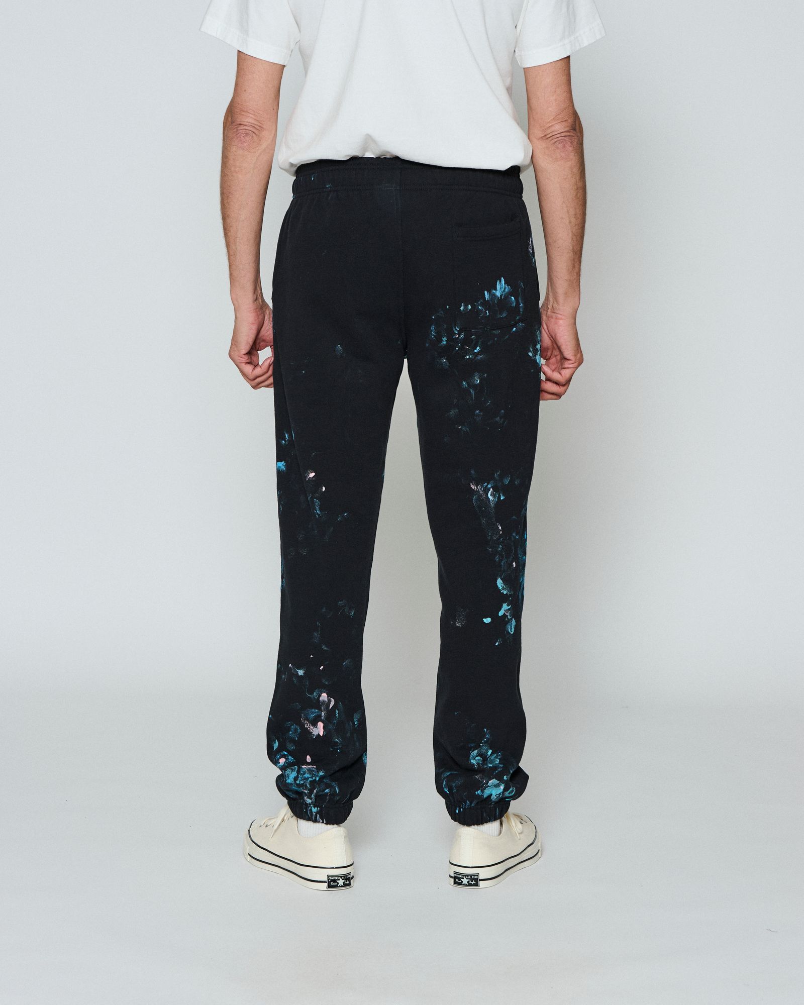 ☆先行予約☆  アブストラクトペイントスウェットパンツ / Abstract Paint Sweatpants / BLACK 【HJ2604P】