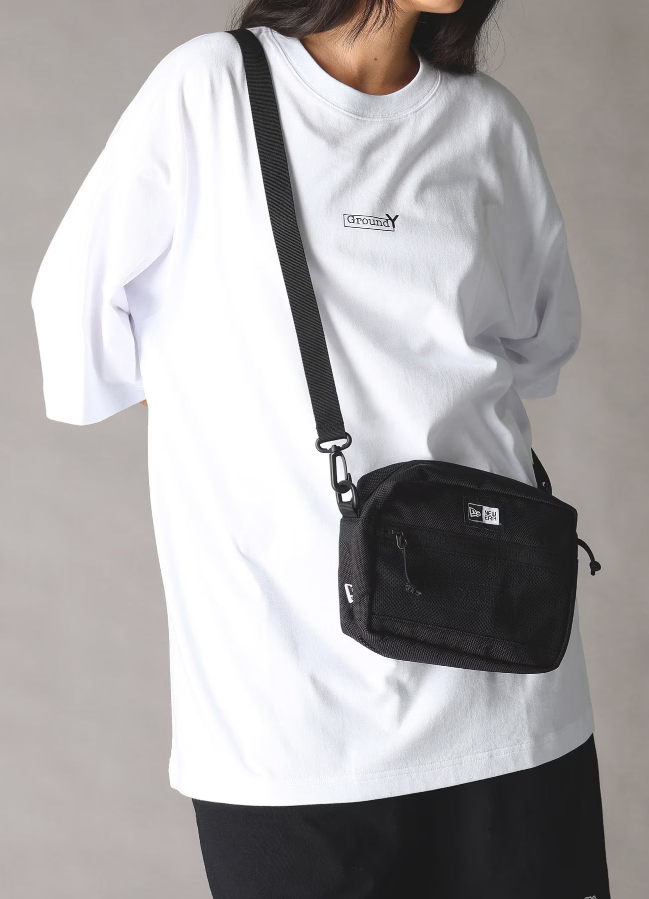 Ground Y×NEW ERA SHOULDER POUCH L Ground Y LOGO [GK-I90-991-1]