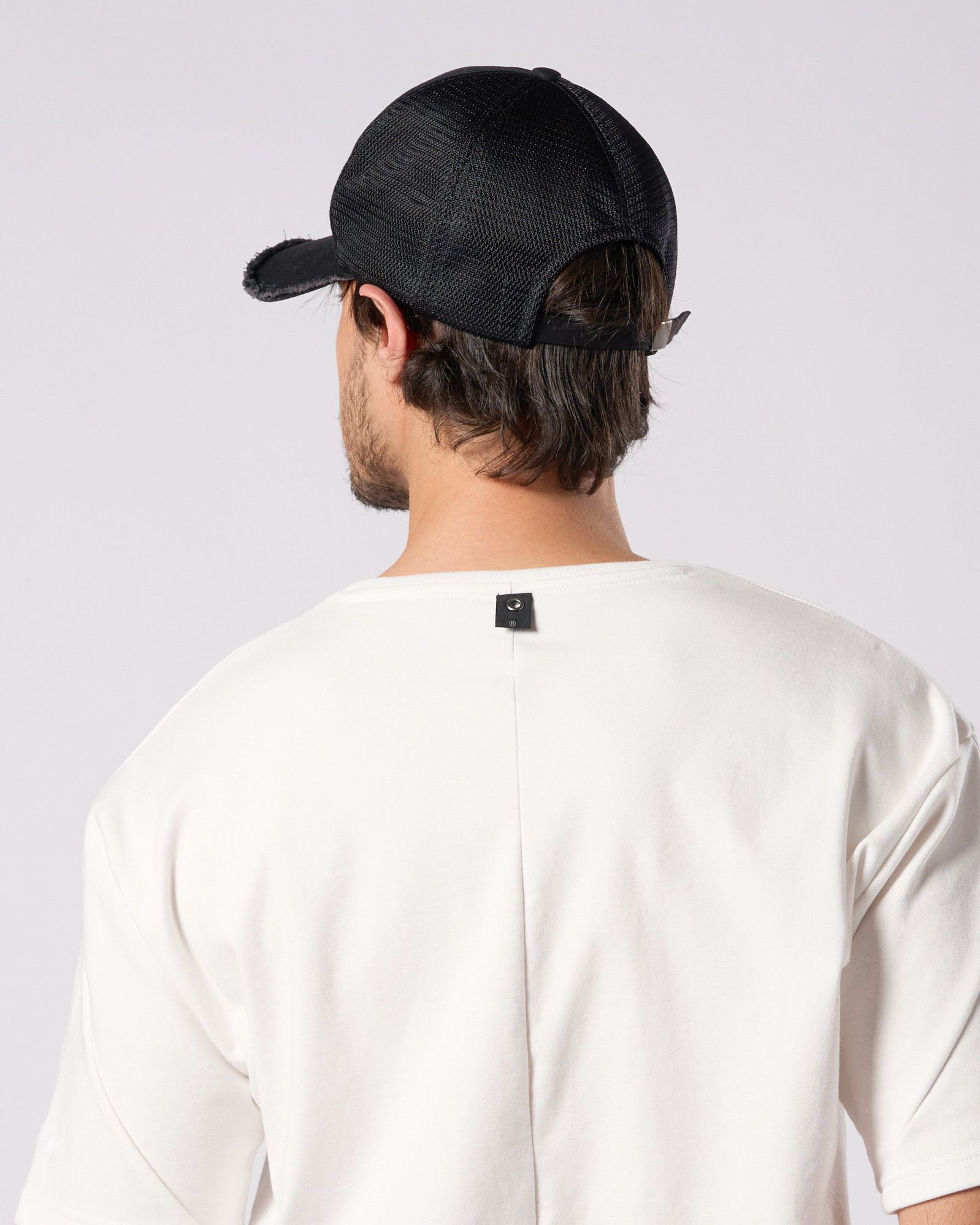 ☆先行予約☆ muta × wjk  / ウェーブ カットオフ メッシュキャップ / wave cut-off mesh cap / BLACK 【810 mw05i】