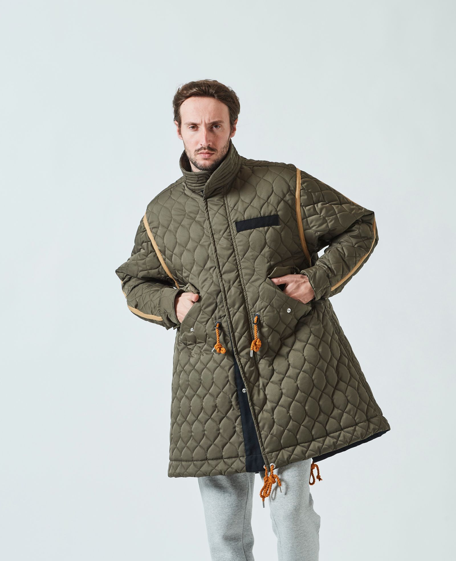 Quilting Mods Coat / OLIVE 【CO2301】