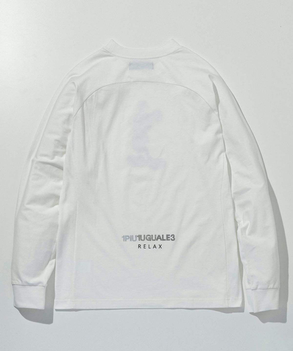 【ミッキーマウス】グラデーションラインストーンロングTシャツ / ホワイト【UST-25142】