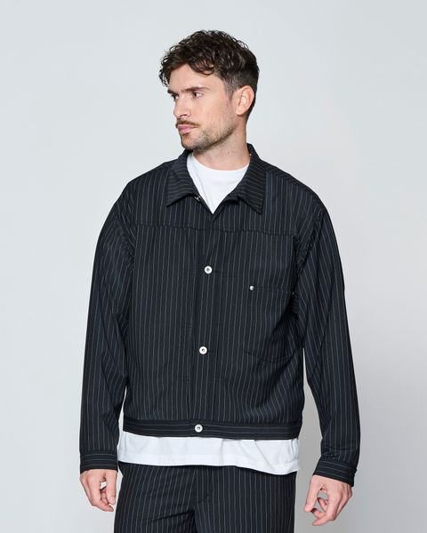 ☆先行予約☆ Type1 WWⅡ ストライプ トロピカルウール ジャケット  /  Type1 WWⅡ Stripe Tropical Wool Jacket / BLACK 【JK2701】