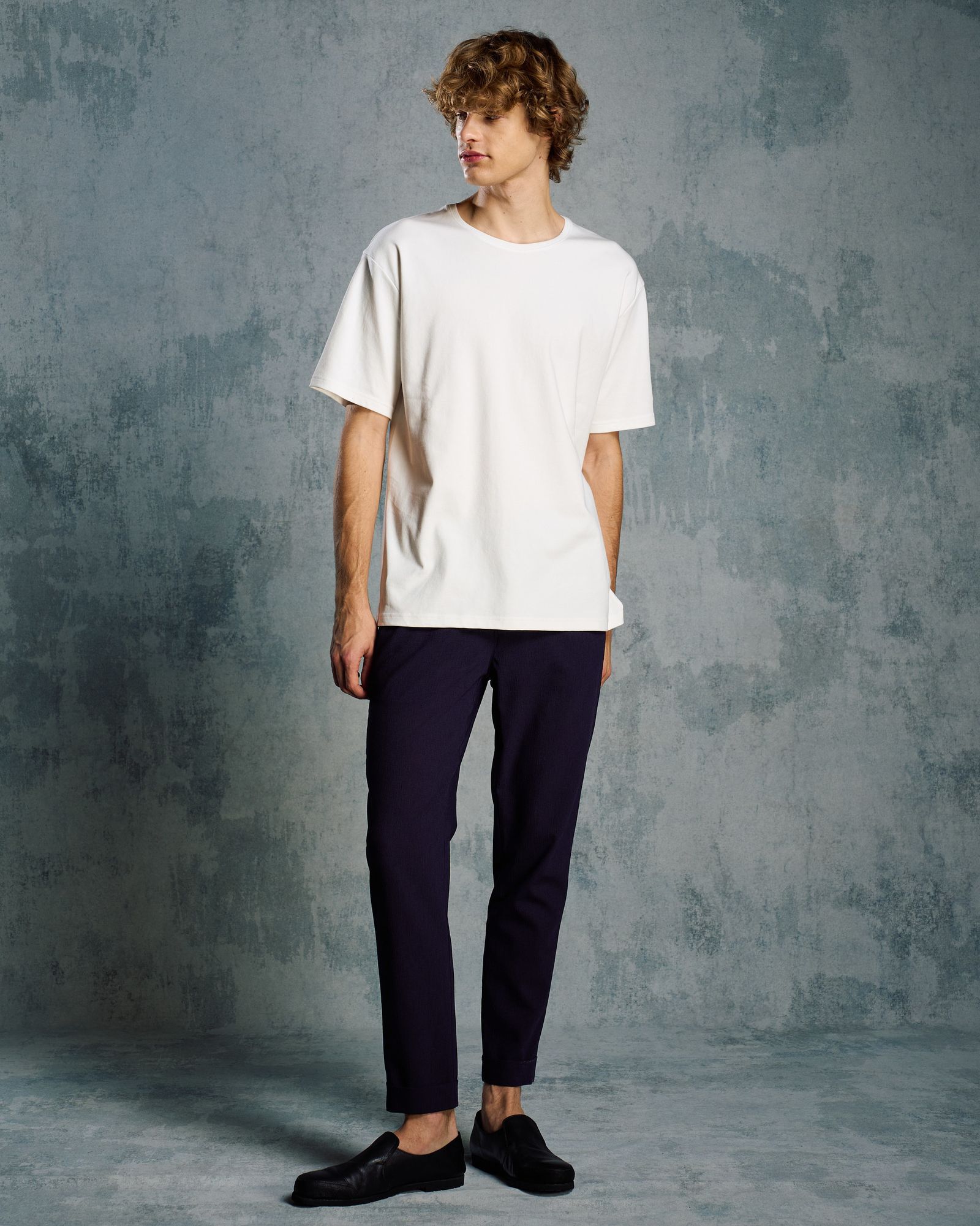 ☆先行予約☆ ラグジュアリーコットンクルーネック S/S  カットソー /  luxury cotton S/S / WHITE [7134 cj72i]