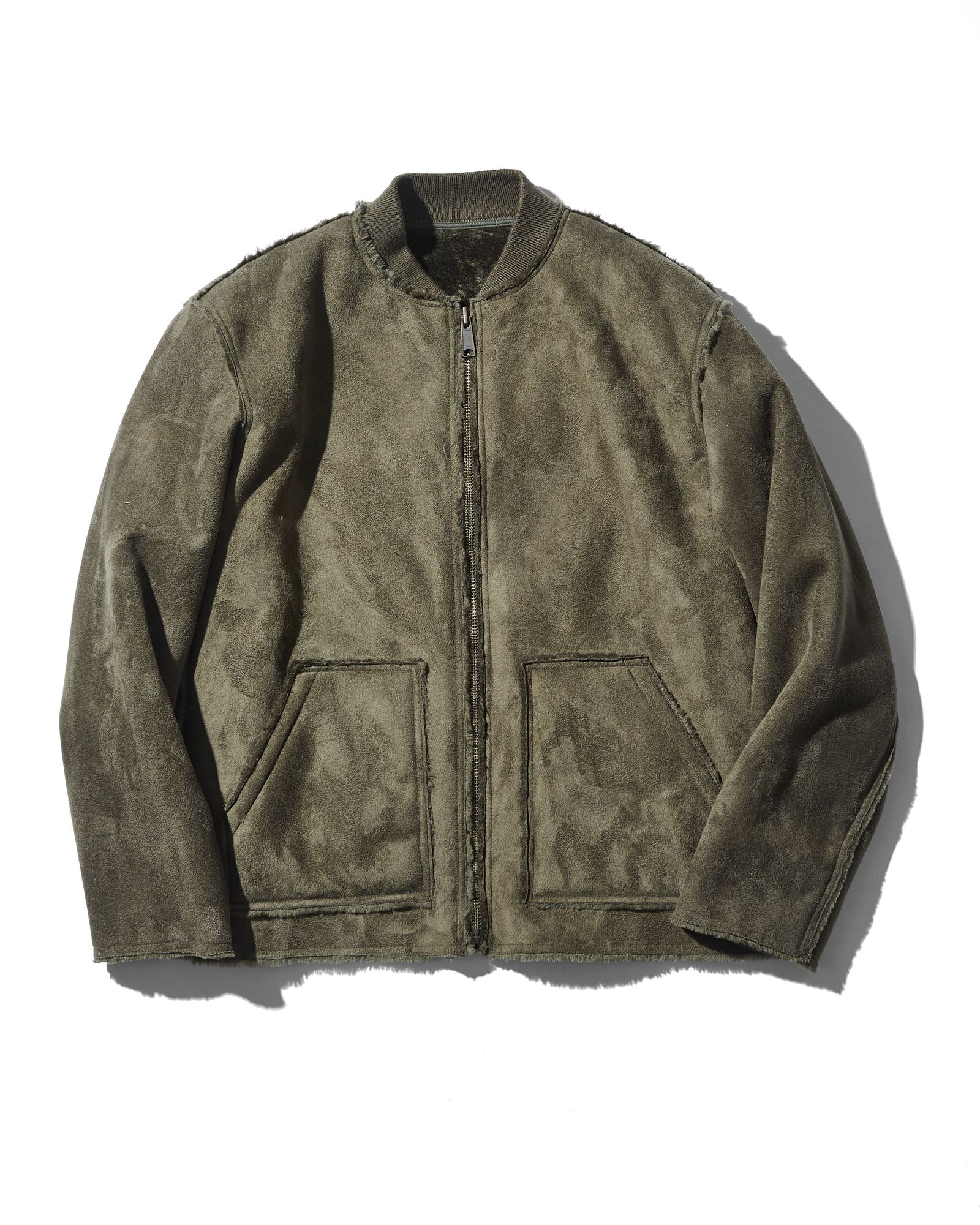 Faux Mouton Jacket / フェイクムートンジャケット / OLIVE 【JK2406】