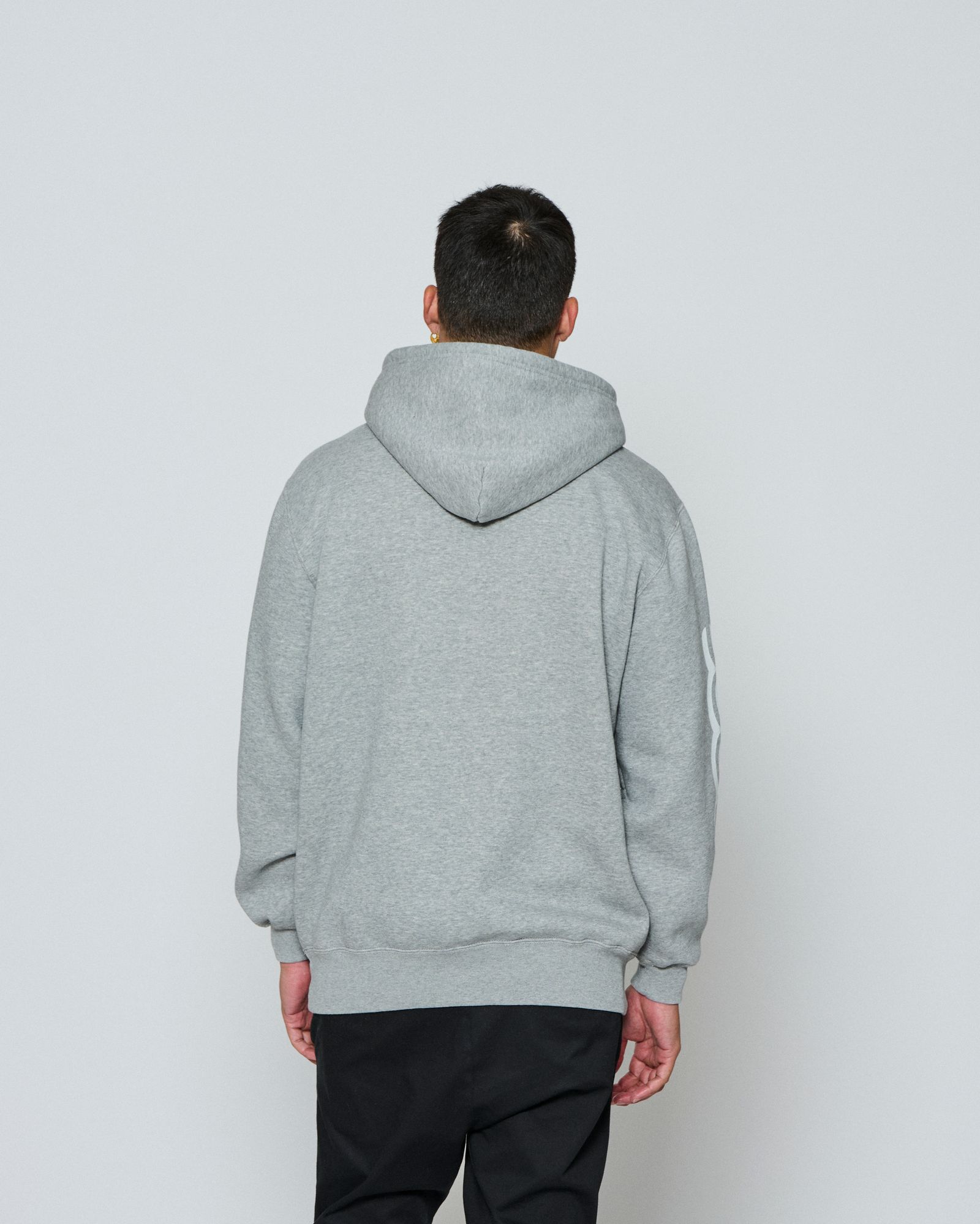 ☆先行予約☆ muta MARINE × ACANTHUS /アームプリントフーディー /パーカー / Arm Print Hooded Sweatshirt / GREY 【MA2657】