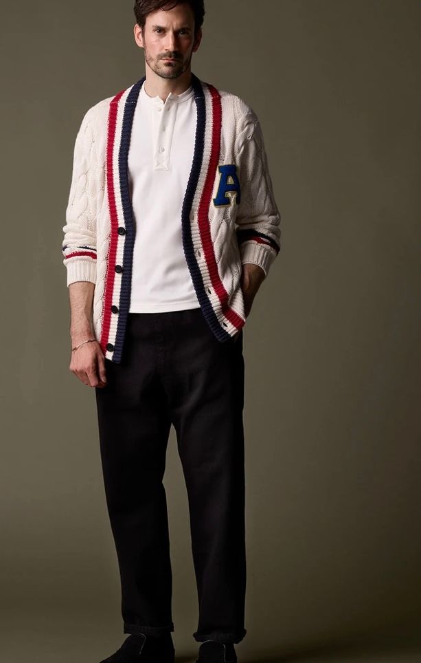 LEON × ACANTHUS  / ニットカーディガン / WHITE 【KT2450】