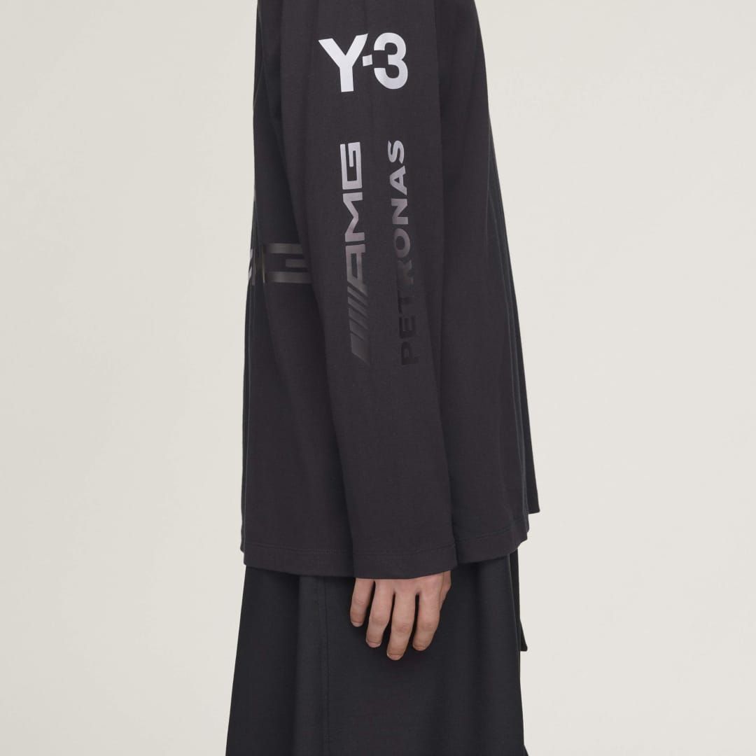 ロング スリーブ ティー / Y-3 MERCEDES - AMG PETRONAS FORMULA 1 TEAM CHAOS LOGO LONG SLEEVE TEE / BLACK [KR2372-APPS26]