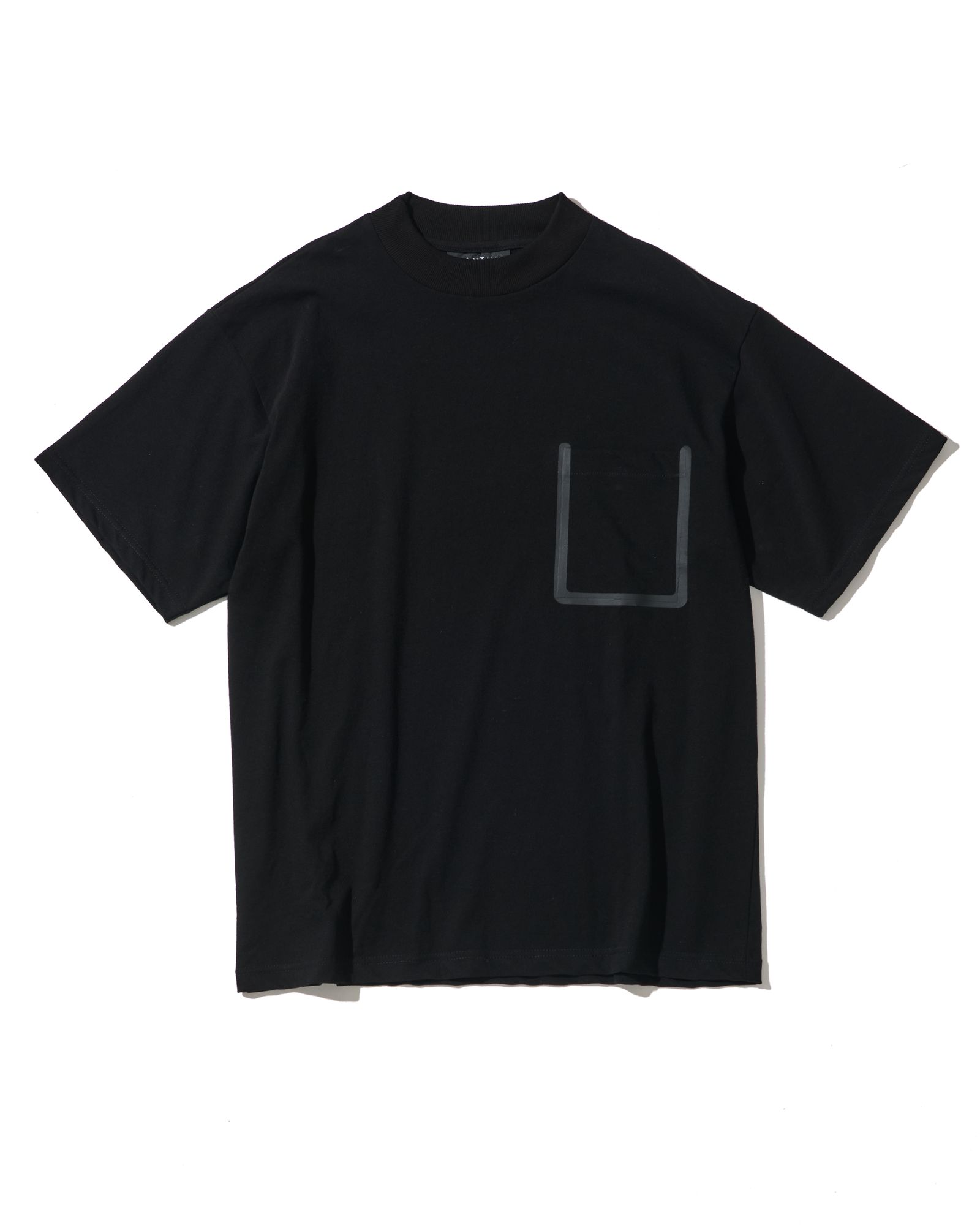 ☆先行予約☆ モックネックポケットTシャツ  / Mock Neck Pocket Tee / BLACK 【CT2608】
