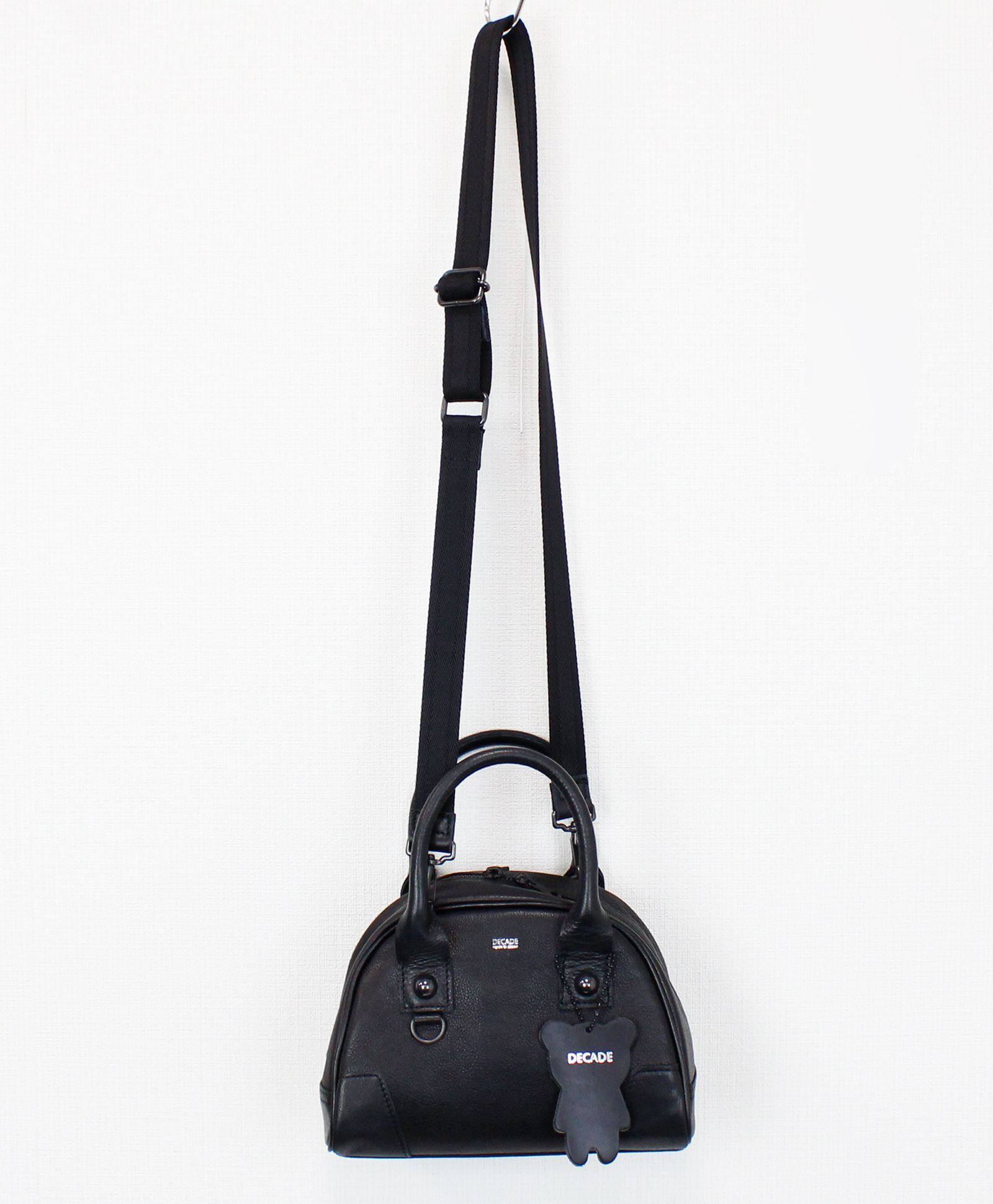 オイルドカウレザー・ミニミニボストンショルダートート / Oiled Cow Leather Mini mini Sholder BOSTON TOTE / B-BLACK [DCD-01315S]