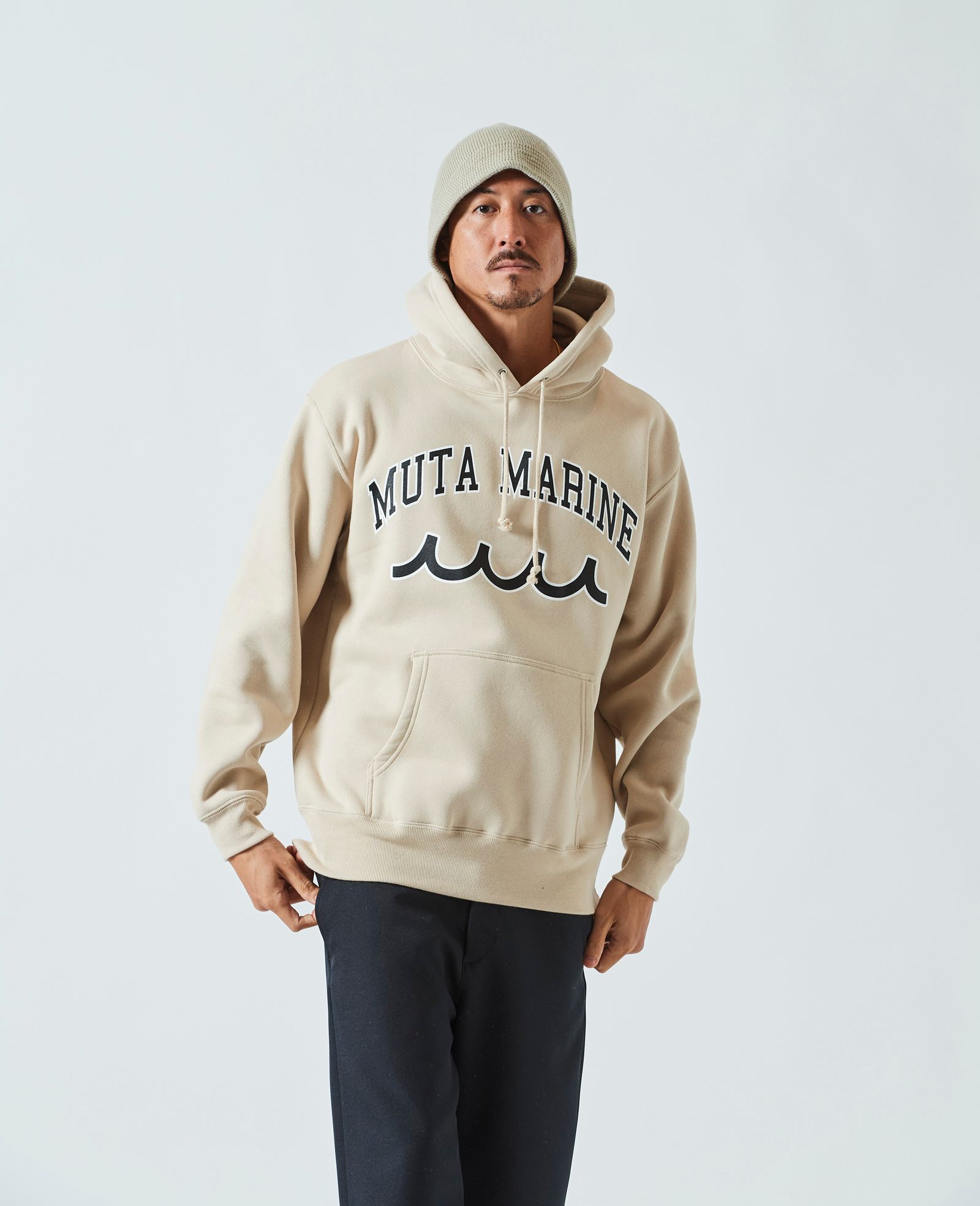 ACANTHUS - ACANTHUS x muta MARINE / muta College Logo Hooded