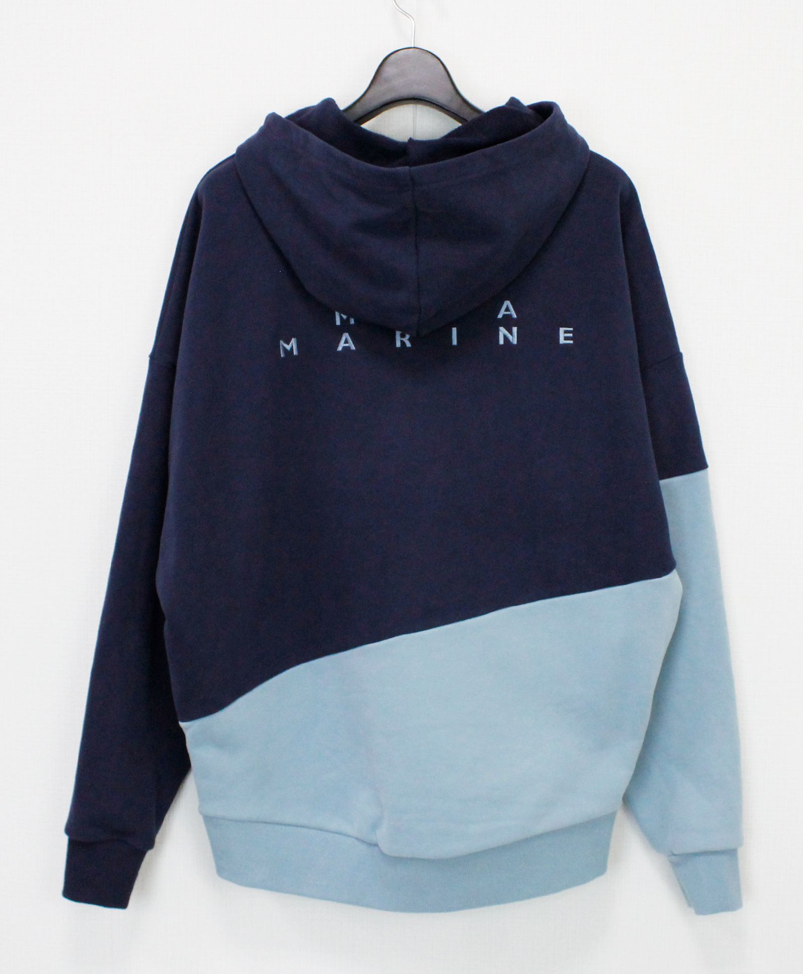 ユニセックス /  BIG プルオーバーパーカー (バイカラー) / ネイビー [MMSG-241215]