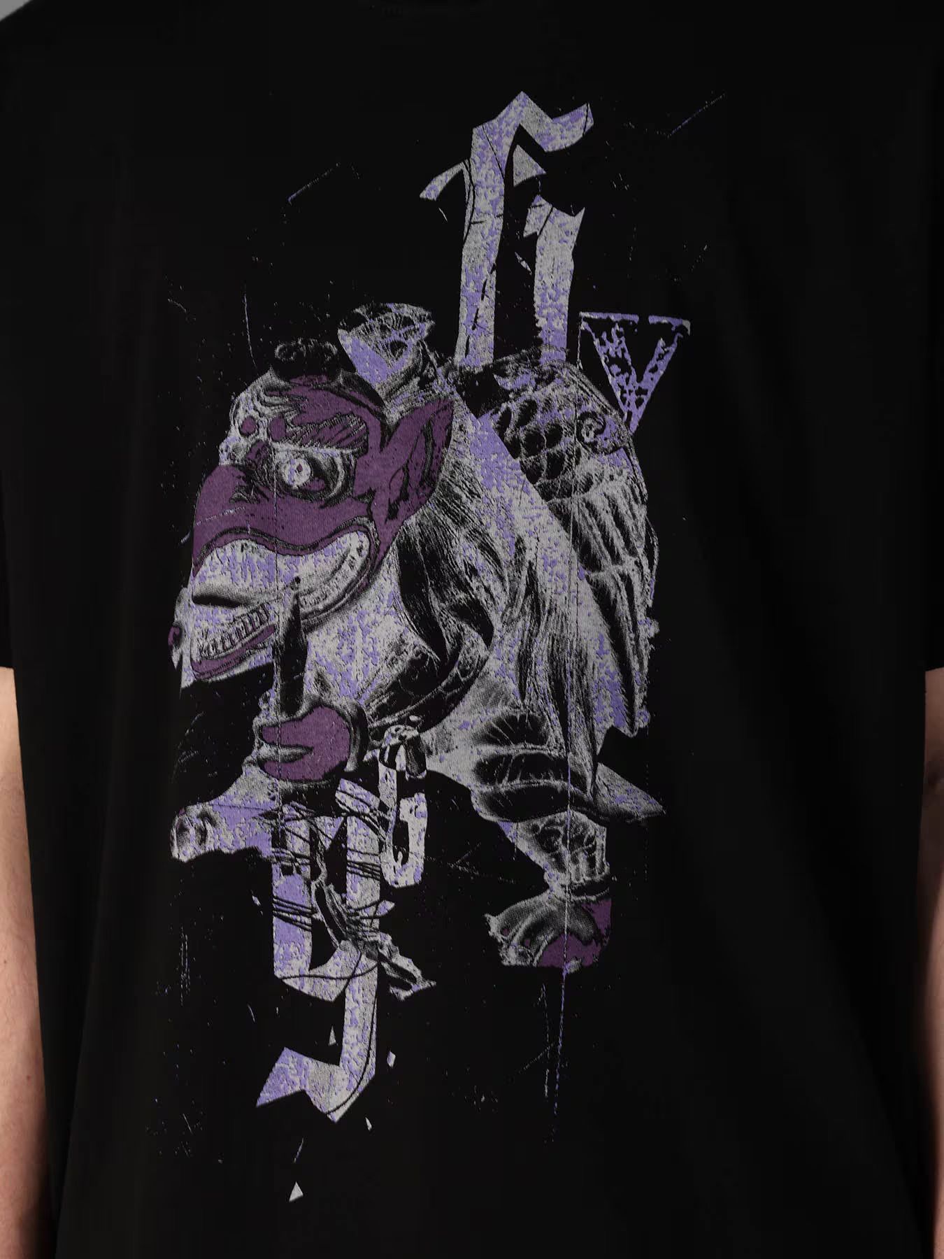JERSEY TENGU T-SHIRT / BLACK [GW-T73-070-2]