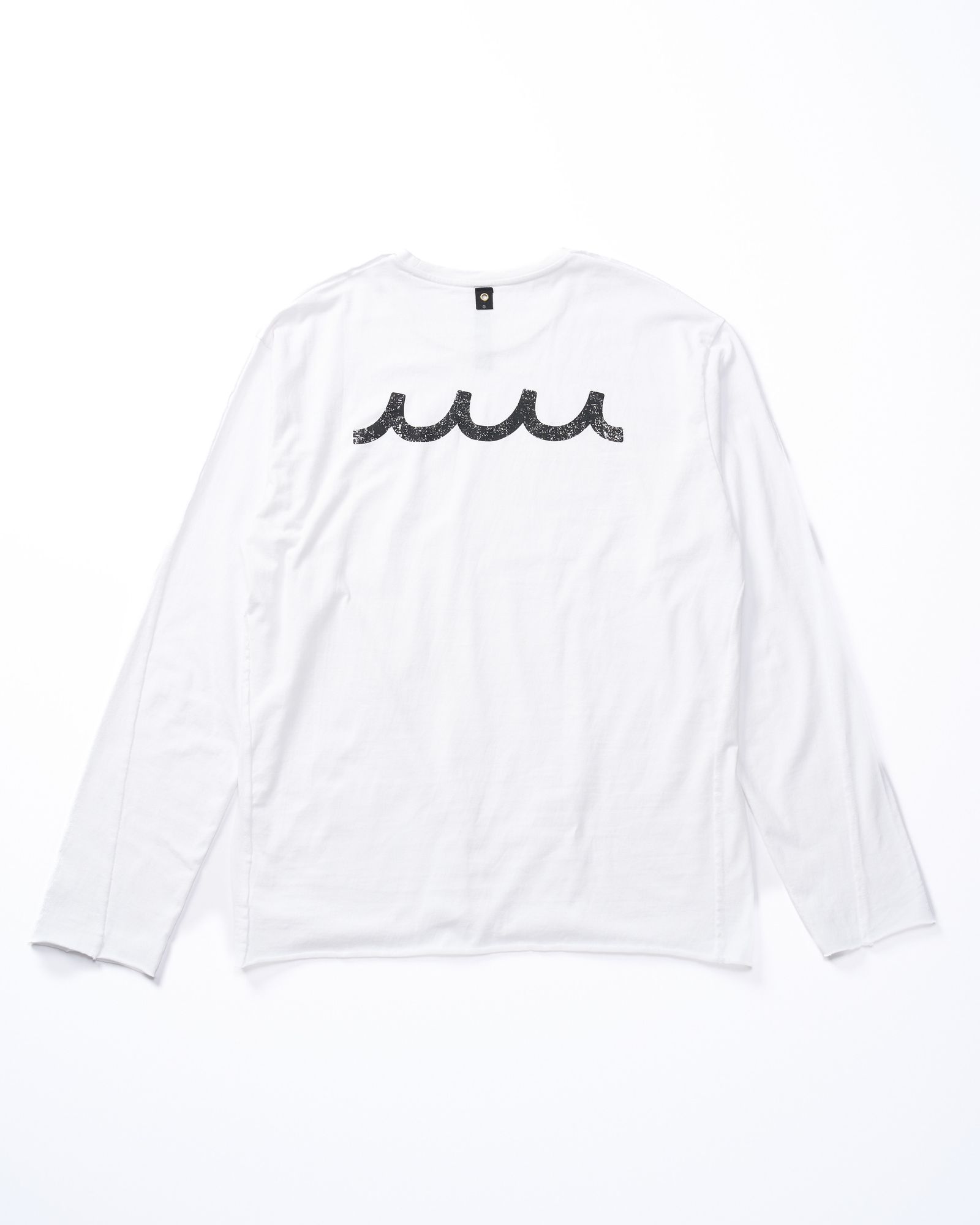 ☆先行予約☆ muta × wjk  / カットオフ クルーネックロングスリーブカットソー / cut-off crew-neck L/S(printed) / WHITE [708 mw03j]