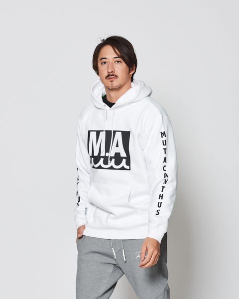 ACANTHUS × muta MARINE / muta MA Logo Hooded Sweatshirts / パーカー / WHITE 【MA2537】