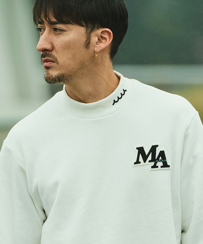 ACANTHUS x muta MARINE / muta Mockneck Sweatshirt / スウェット / WHITE / MA2430