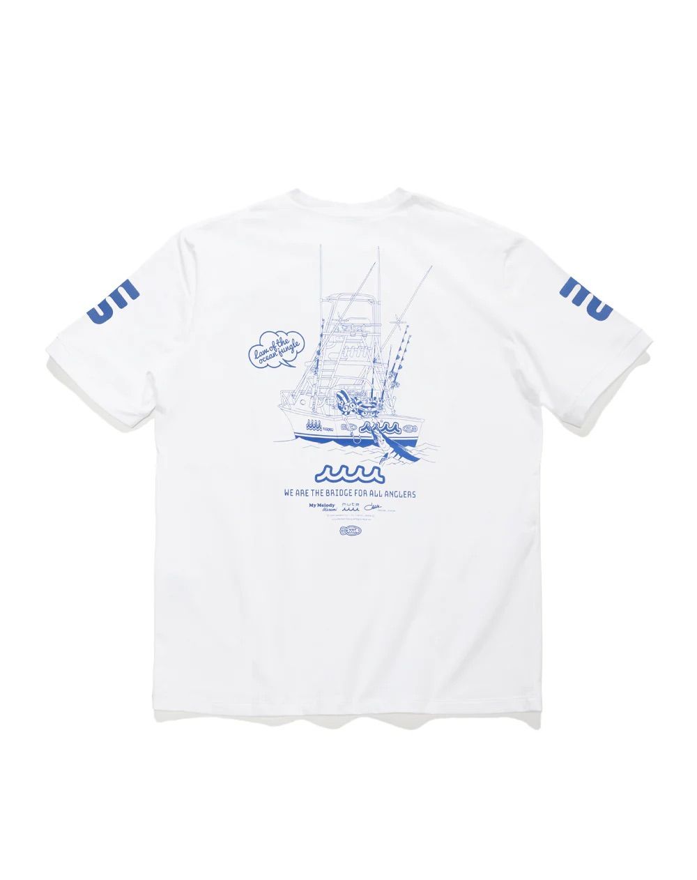 Kuromi × muta MARINE Fishing ストレッチTシャツ / ホワイト [MFMP-434778]