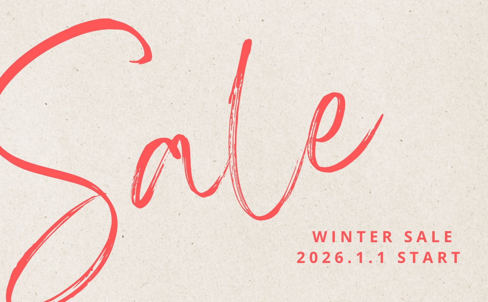 WINTER SALE開催中！MAX80%OFF！！