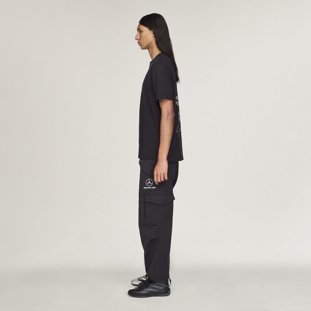 ハーフ スリーブ ティー /  Y-3 MERCEDES - AMG PETRONAS FORMULA 1 TEAM LOGO STACK SHORT SLEEVE TEE / BLACK [KR2373-APPS26]