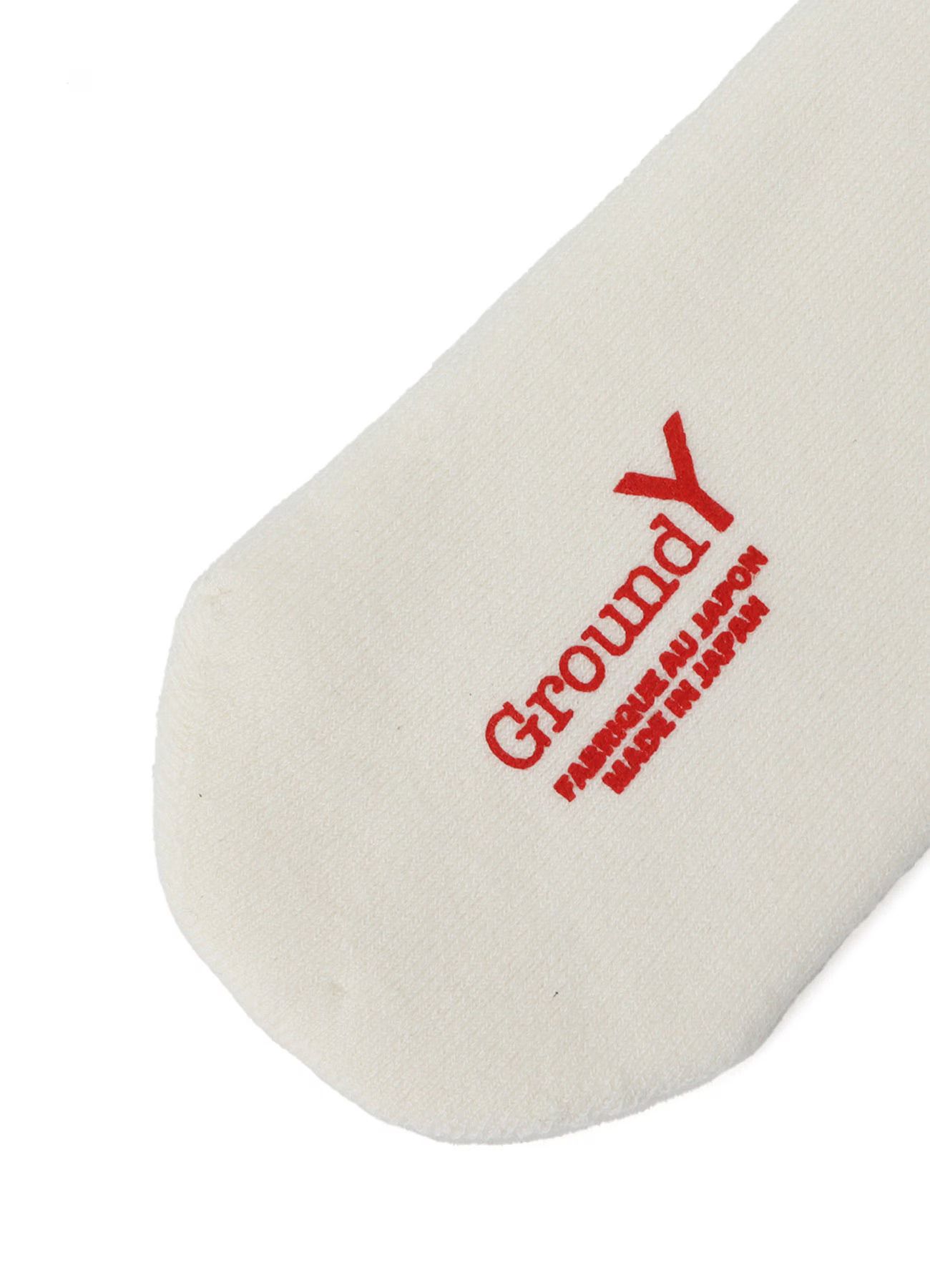 WOOL COTTON Ground Y LOGO TUBE SOCKS / ロゴチューブソックス / ホワイト [GL-M02-053-1-02]