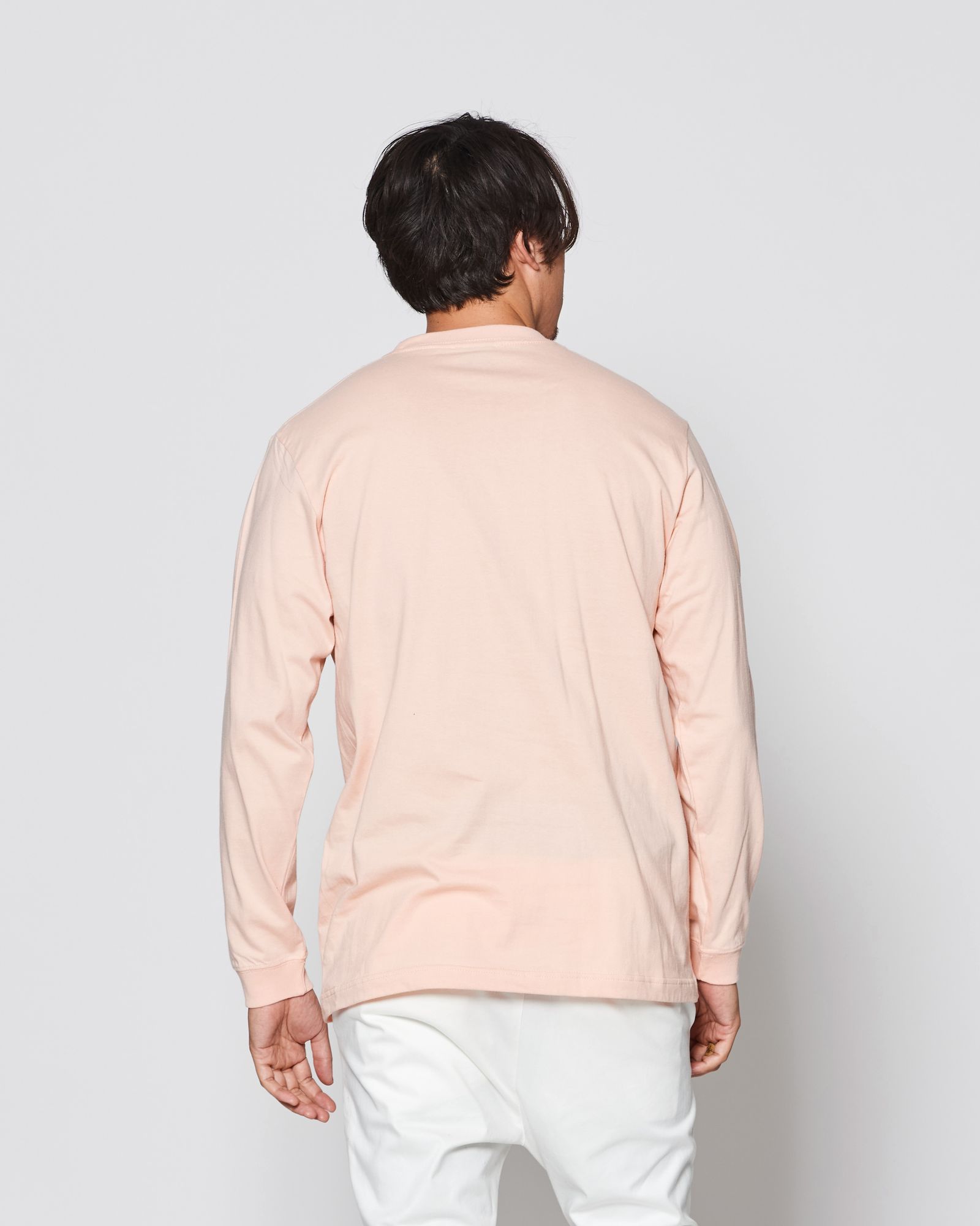 ☆先行予約販売2025年8月下旬～9月下旬頃入荷予定☆ ACANTHUS × muta MARINE / muta Mesh Trimming Pocket L/S Tee / ロンT / PINK 【MA2541】