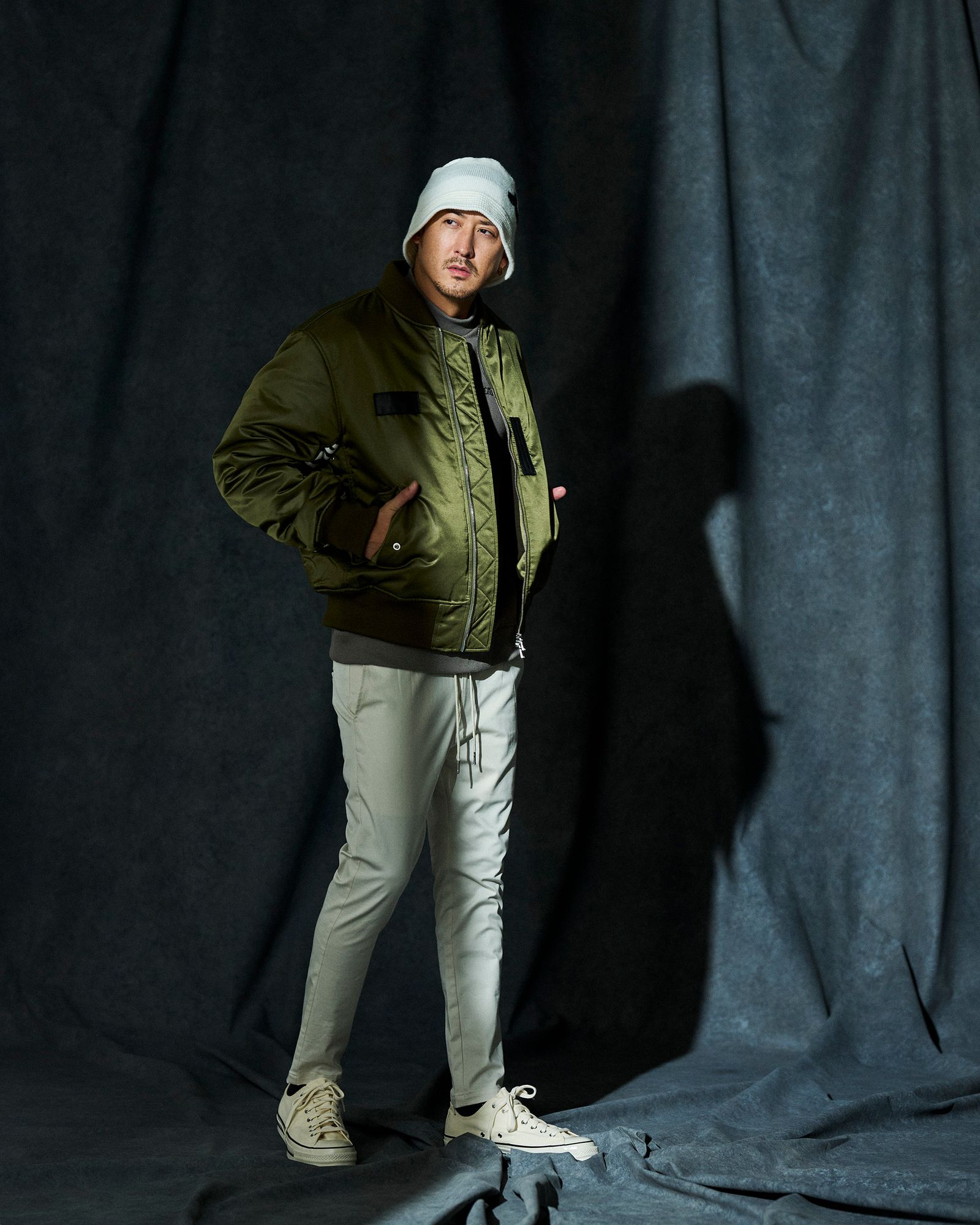 ☆先行予約☆ muta MARINE × ACANTHUS / オーバーサイズMA-1 / Oversize MA-1 / KHAKI 【MA2649】