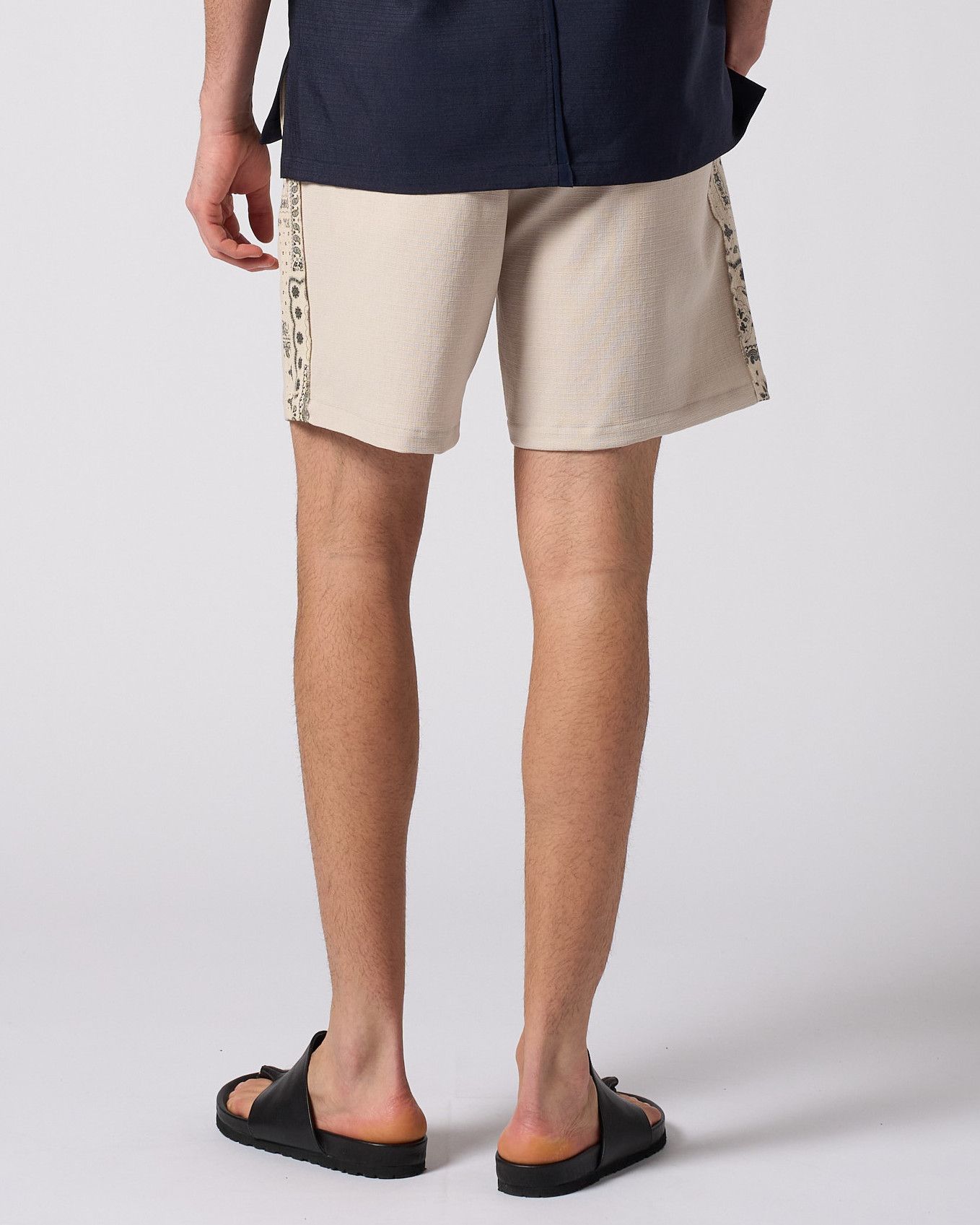 ☆先行予約☆ バンダナプリントパネルショーツ / bandana print panel shorts / BEIGE [5402 pe48i]