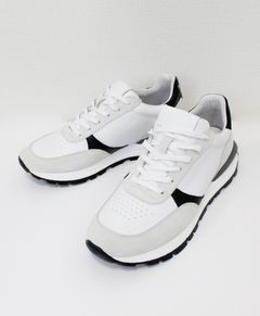 ローカットレザースニーカー / ホワイト / WHITE [MKSH04 ]