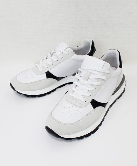 ローカットレザースニーカー / ホワイト / WHITE [MKSH04 ]
