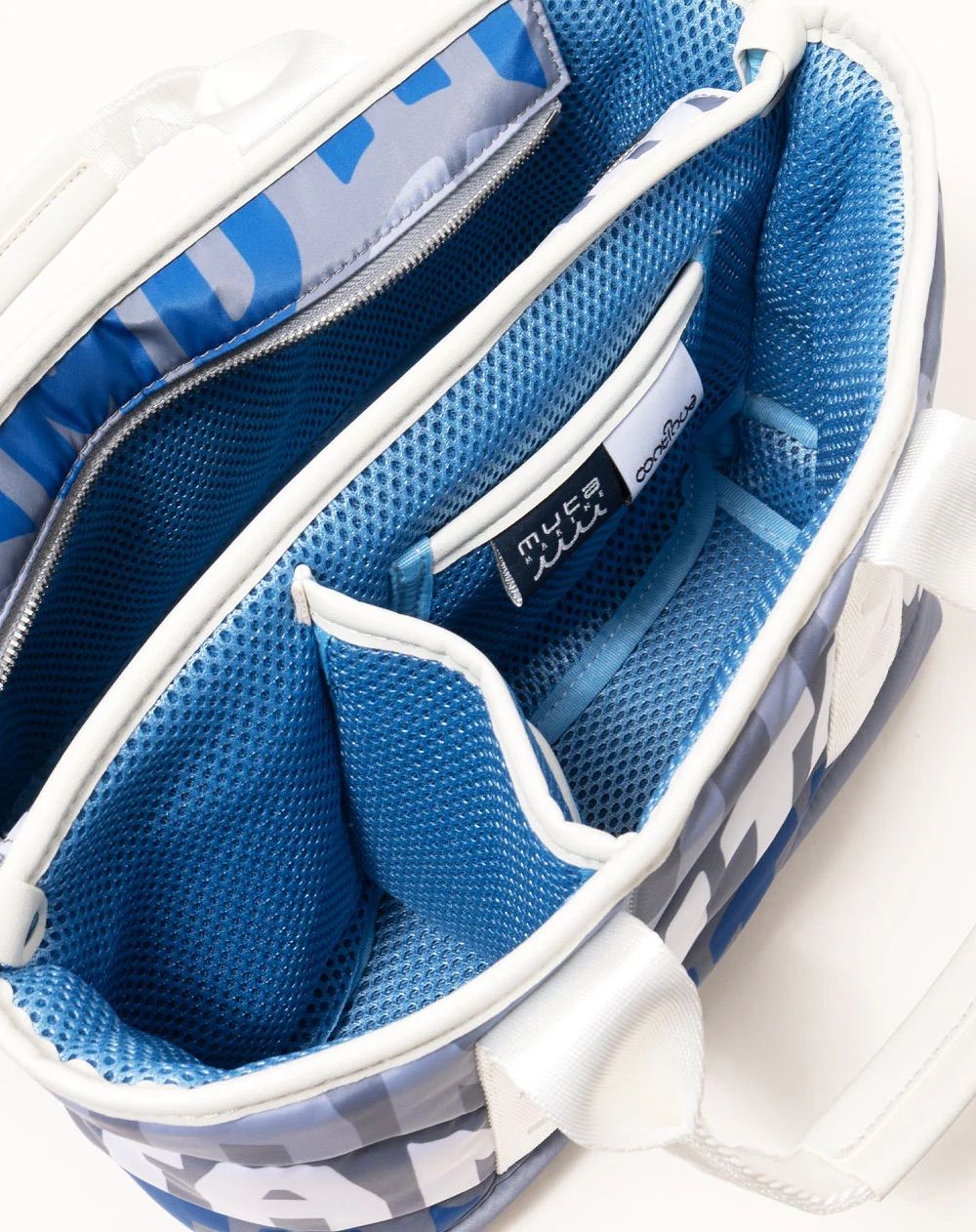 WAVEキルト パーテーショントートバッグ / ブルー [MMSG-241108]