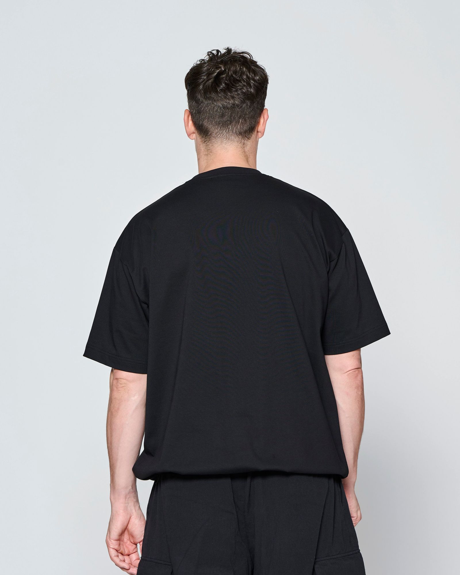 ☆先行予約☆ ドローストリング ポケットTシャツ  /  Drawstring Pocket Tee / BLACK【CT2707】