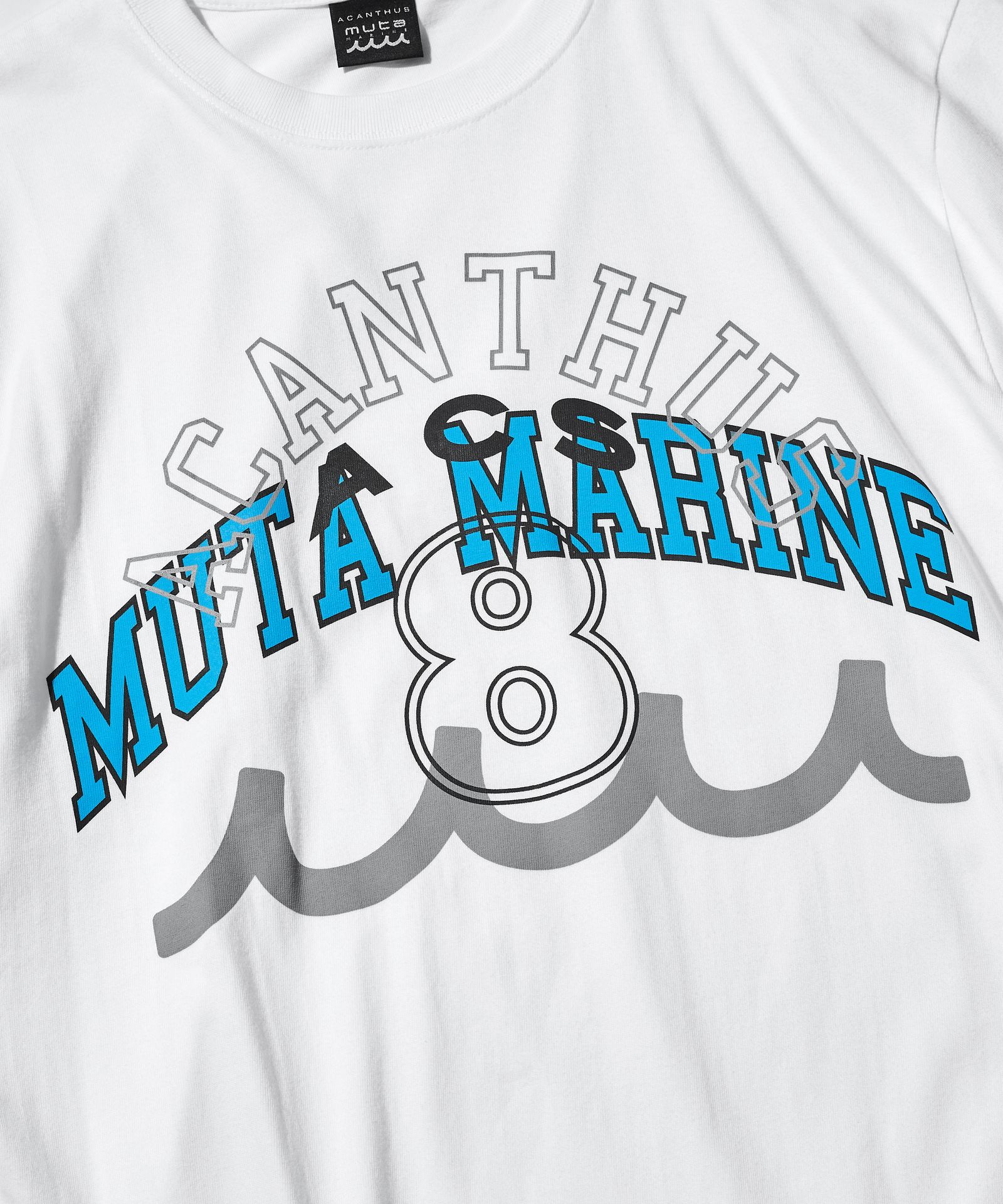 ACANTHUS × muta MARINE / muta Multi Logo Tee / マルチロゴTシャツ / WHITE 【MA2511】