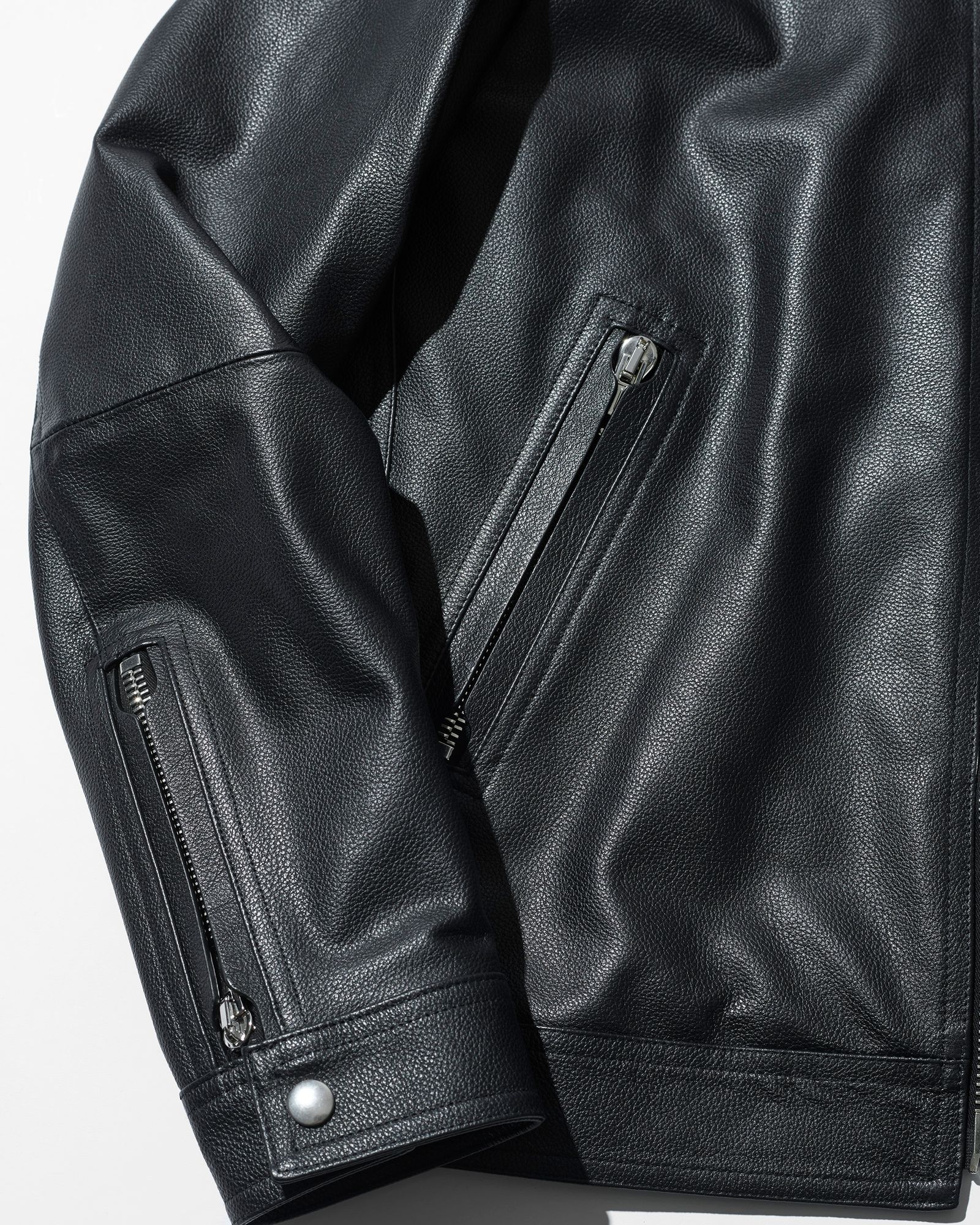 ☆先行予約販売2025年9月下旬～10月下旬頃入荷予定☆ EMMETI x ACANTHUS  / GIACOMO / レザージャケット / BLACK 【LM2502】