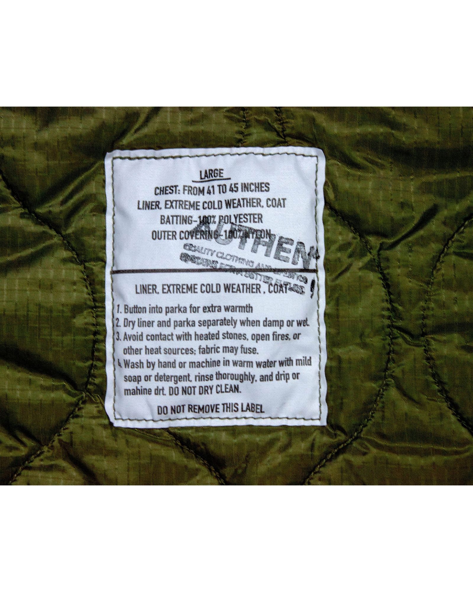 ミリタリーライナー ポーチ L / MILITARY LINER POUCH L  / OLIVE [AUT-103-005]