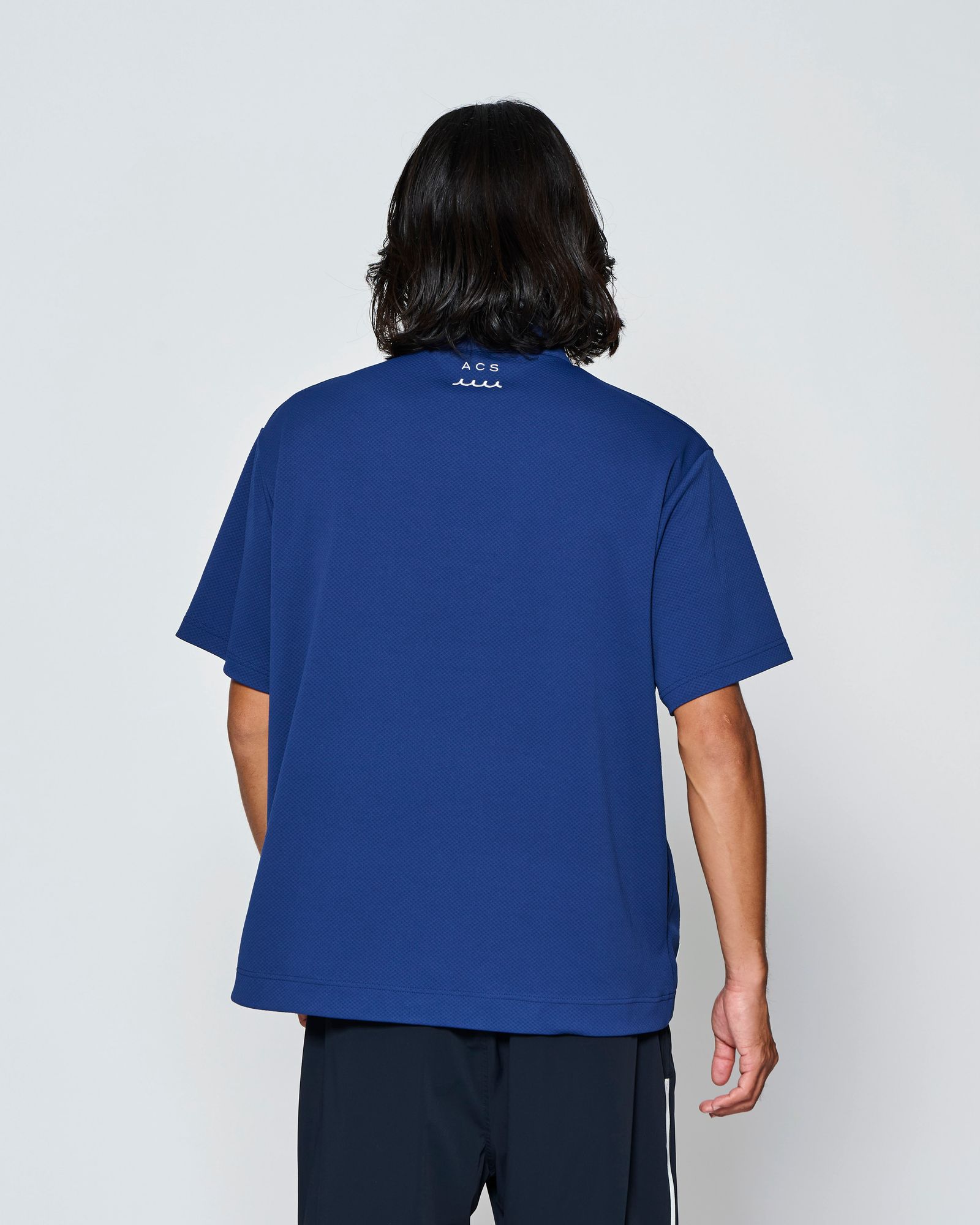 ☆先行予約☆muta MARINE × ACANTHUS  / スタンドカラーS/Sトップ /  Stand Collor S/S Top / NAVY【MA2709】