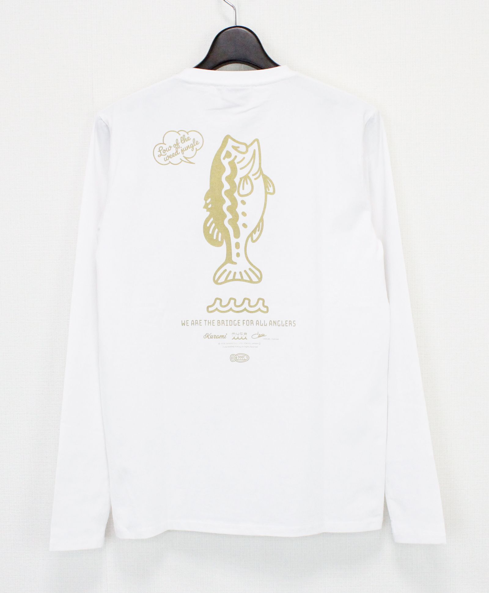 Kuromi × muta MARINE Fishing ストレッチロングスリーブTシャツ / ホワイト [MFMP-434779]