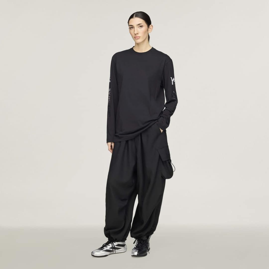 ロング スリーブ ティー / Y-3 MERCEDES - AMG PETRONAS FORMULA 1 TEAM CHAOS LOGO LONG SLEEVE TEE / BLACK [KR2372-APPS26]