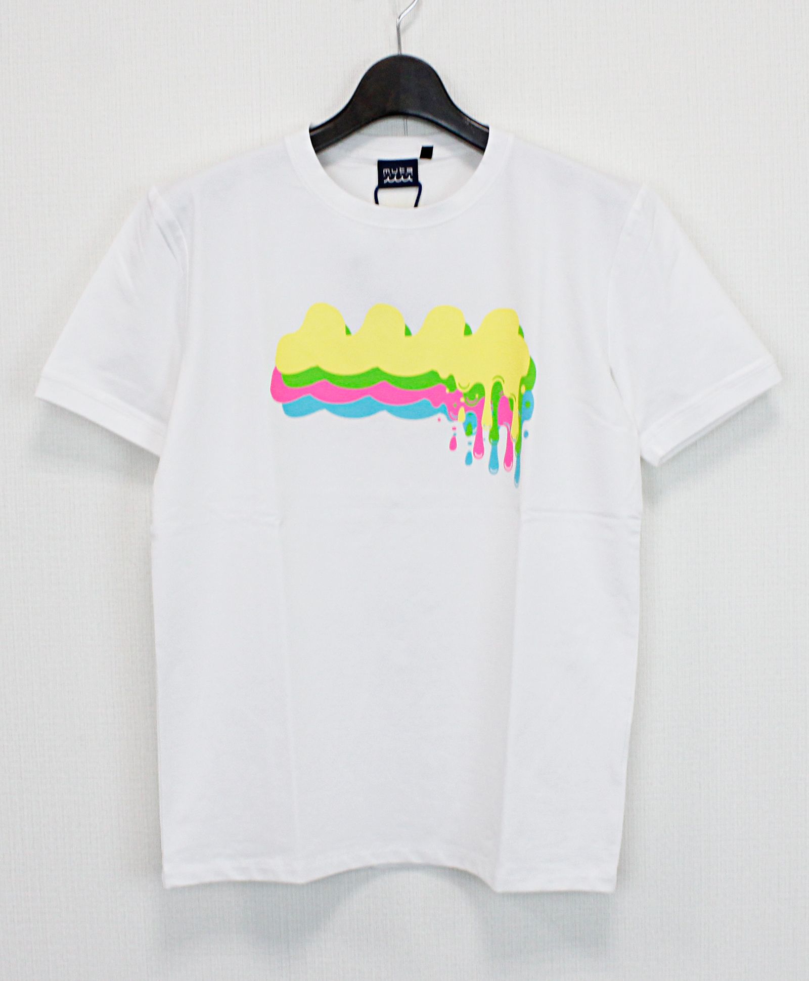 ムータマリン Tシャツ ホワイト 7 muta - MELT WAVE Tシャツ / ホワイト/レインボー [MMAX-434461