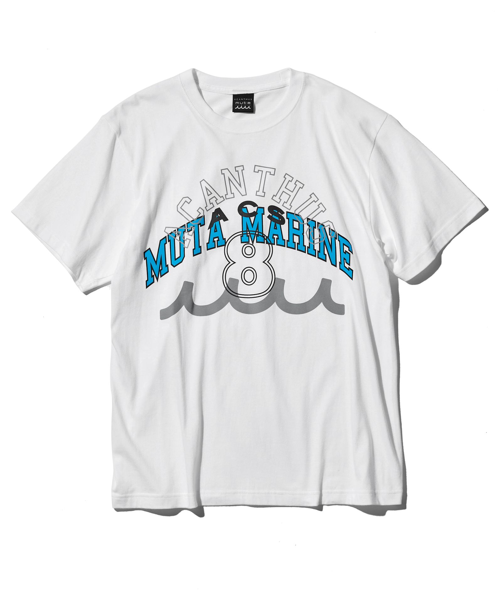 ACANTHUS × muta MARINE / muta Multi Logo Tee / マルチロゴTシャツ / WHITE 【MA2511】