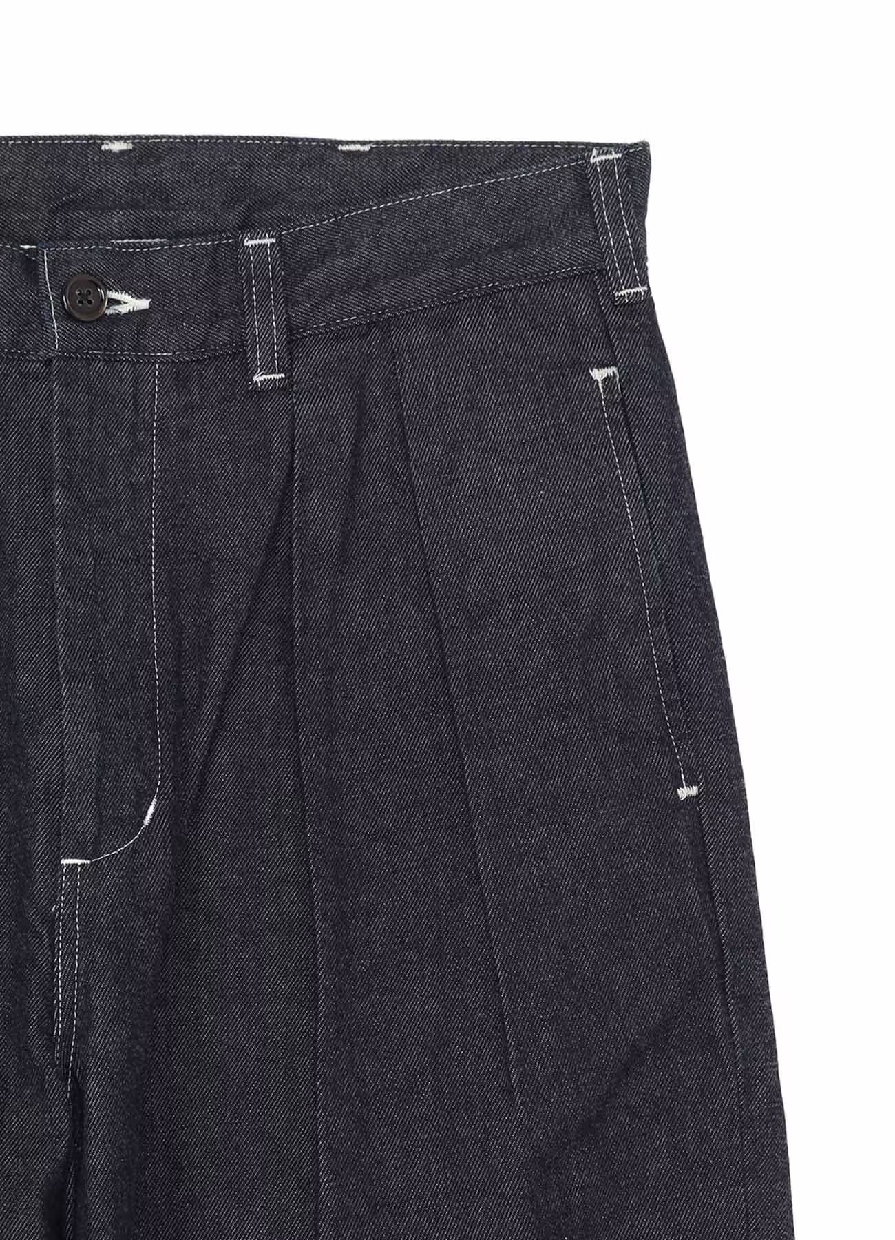 Ground Y×EDWIN 11oz INDIGO DENIM WIDE-TUCK PANTS WITH TAB DETAIL  / ワイドタックデニムパンツ / INDIGO [GX-P02-006-1]