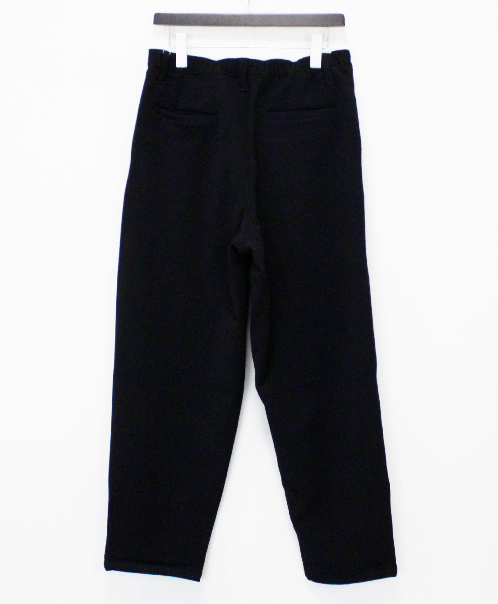 VISLYカシミヤタッチワンタックワイドパンツ / ブラック[65512]