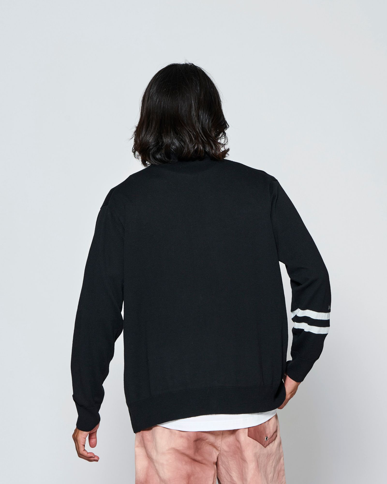 ☆先行予約☆muta MARINE × ACANTHUS  / ニットカーディガン / muta knit cardigan / BLACK【MA2725】