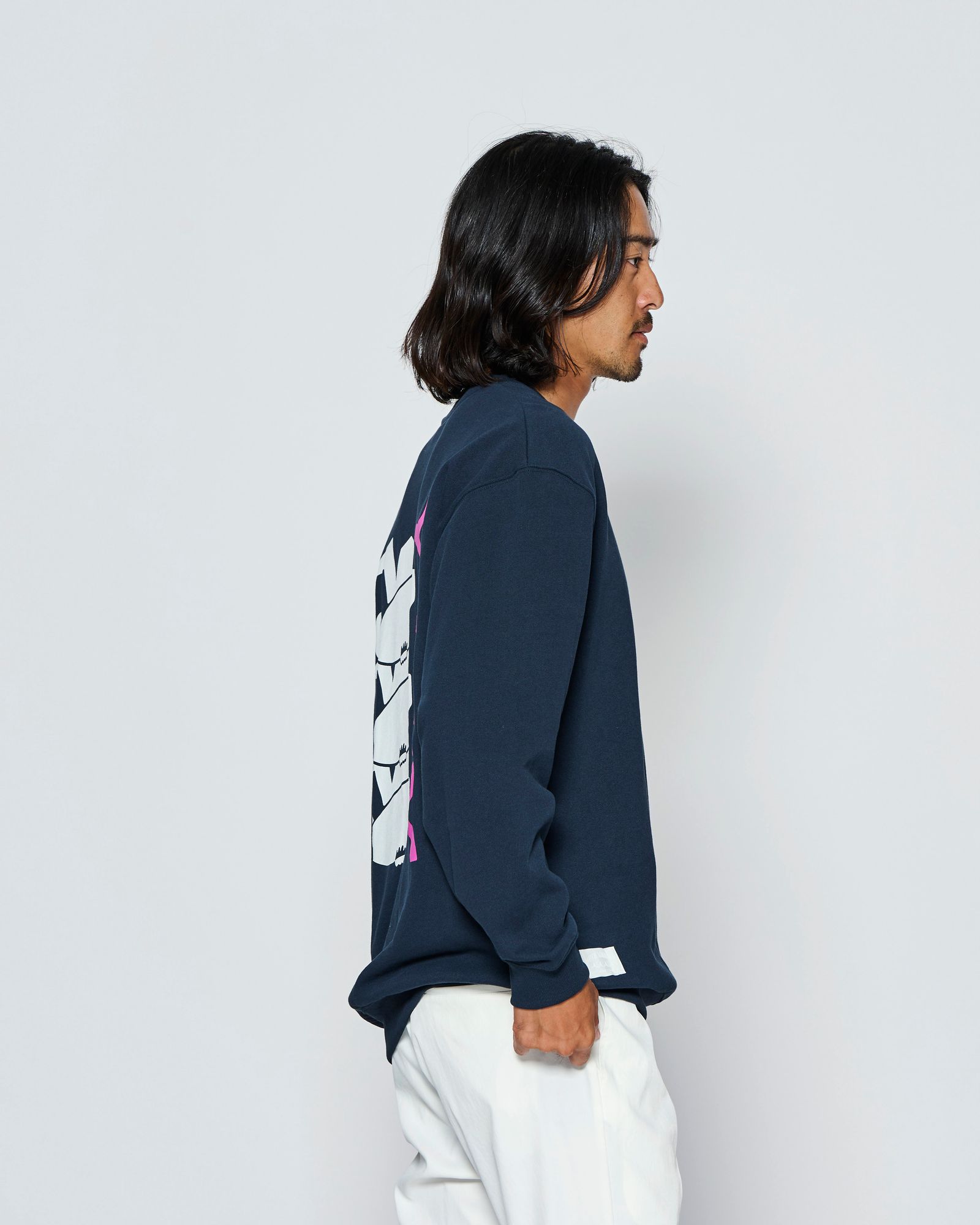 ☆先行予約☆muta MARINE × ACANTHUS  / サーフマンクルーネックスウェット / トレーナー /  Surf Man Crewneck / NAVY【MA2713】