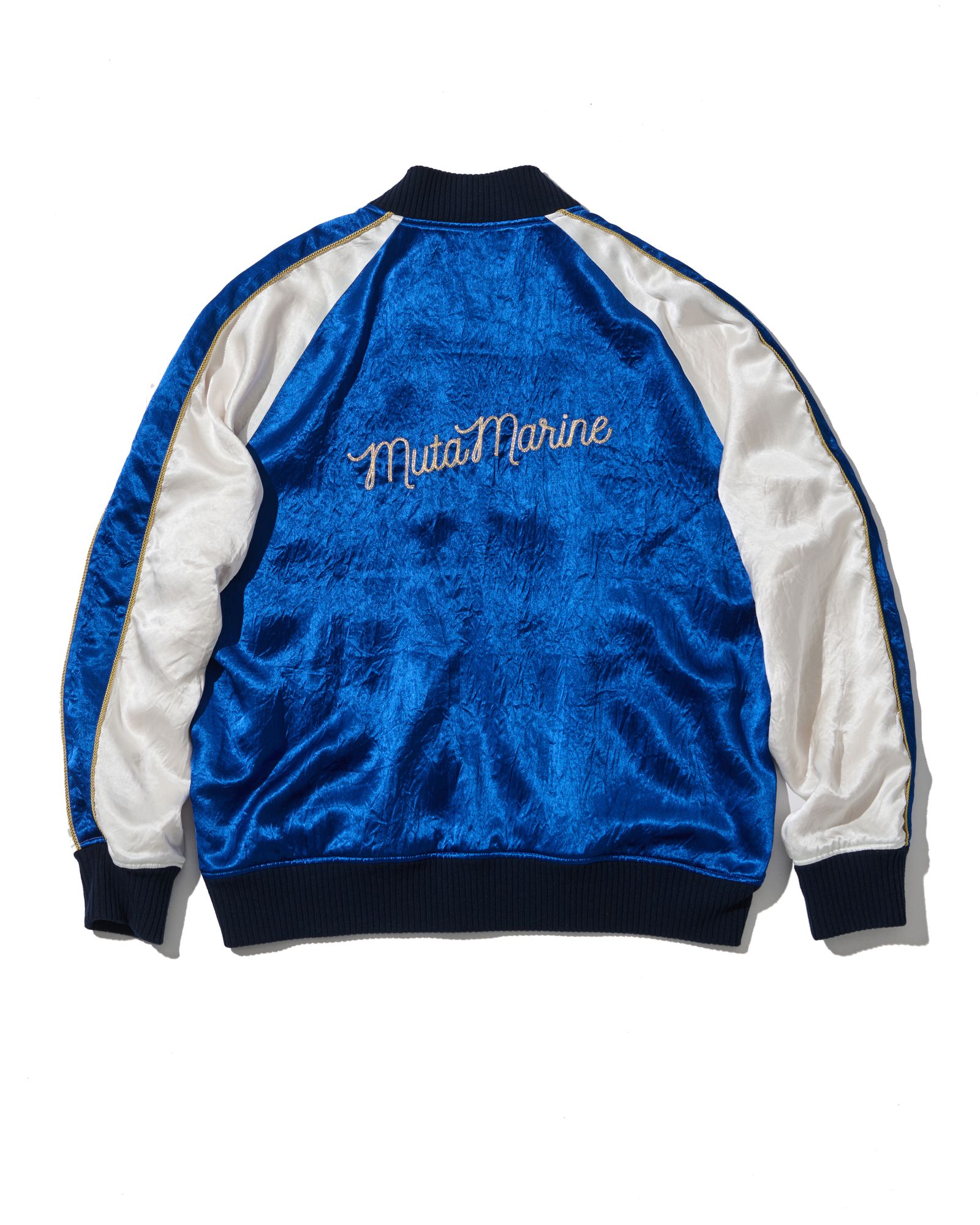 ☆先行予約☆muta MARINE × ACANTHUS  / リバーシブルスーベニアジャケット / Souvenir Jacket / BLUE 【MA2629】
