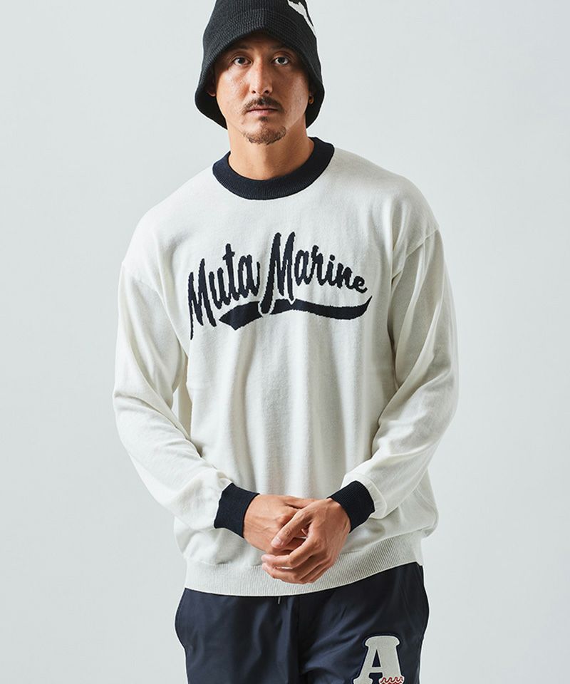 ACANTHUS - ACANTHUS x muta MARINE / アカンサス×ムータマリン / ニット / muta Logo Sweater  / WHITE[MA2224] | femt